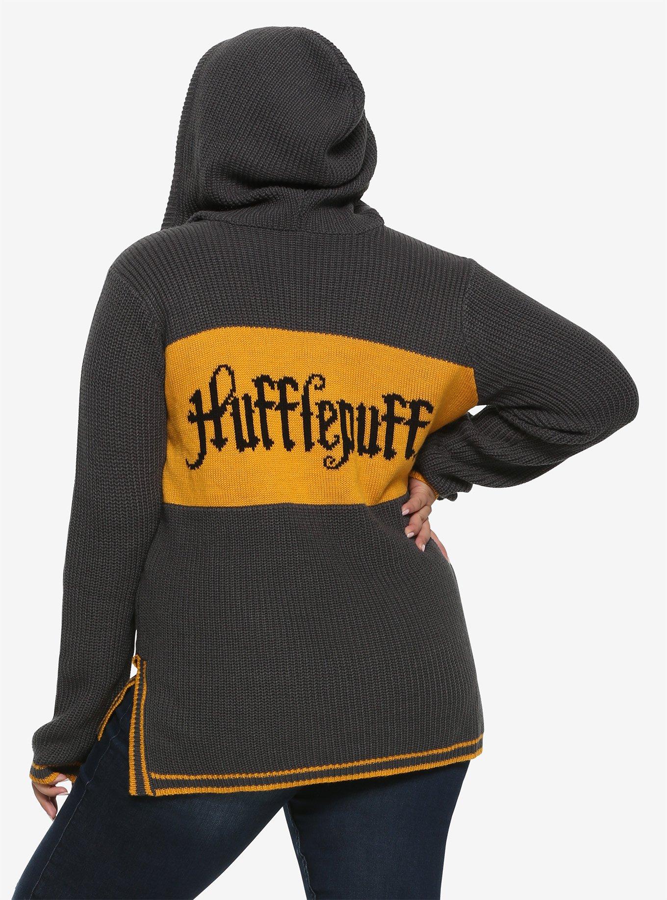 Harry Potter Hufflepuff Girls Hooded Sweater Plus Size, , alternate