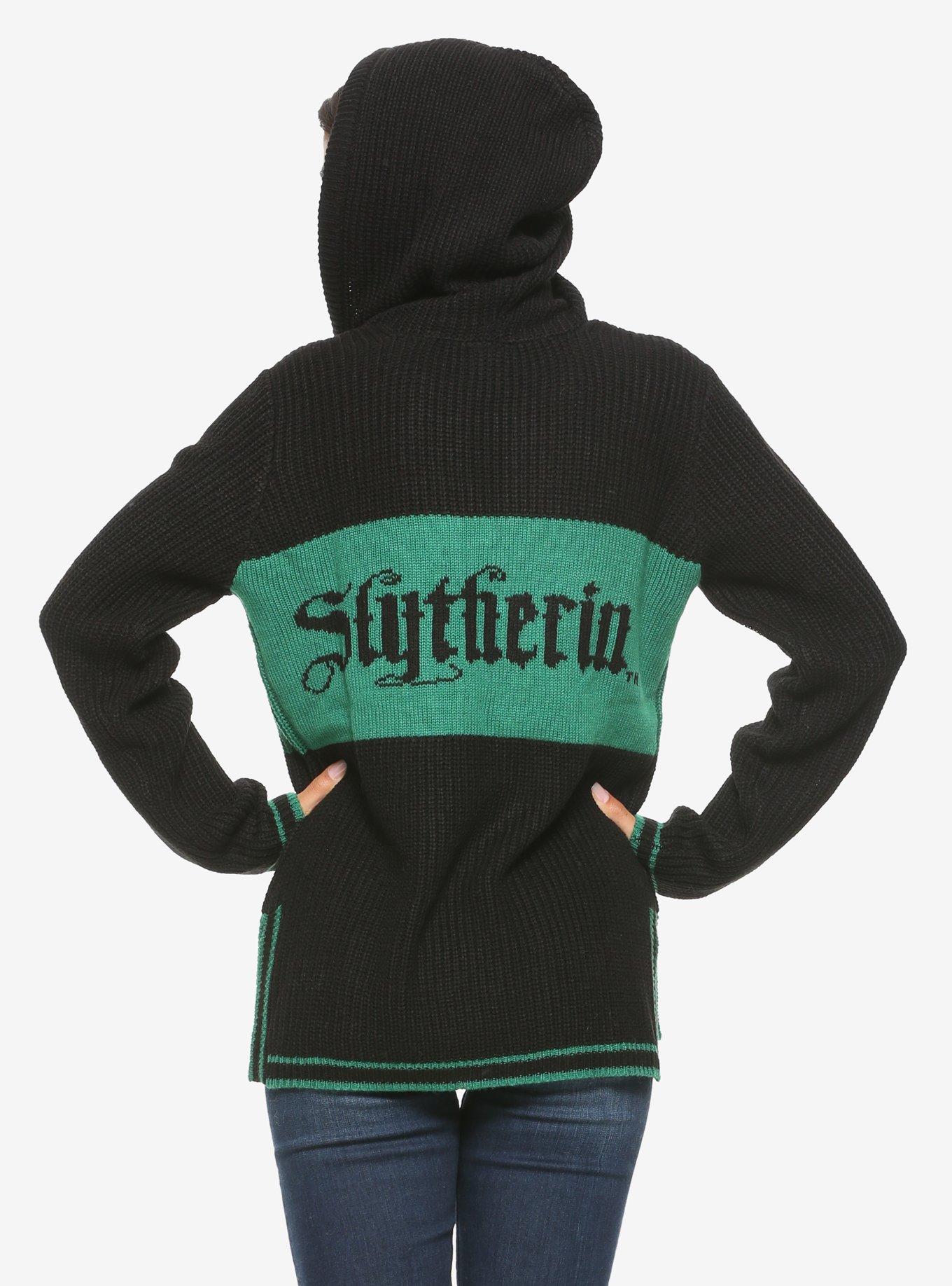 Harry Potter Slytherin Girls Hooded Sweater, GREEN, alternate