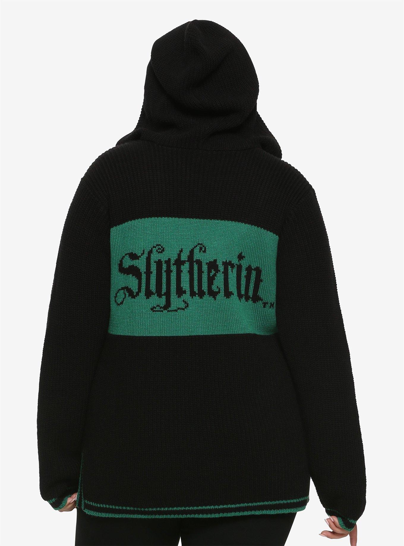 Harry Potter Slytherin Girls Hooded Sweater Plus Size, , alternate
