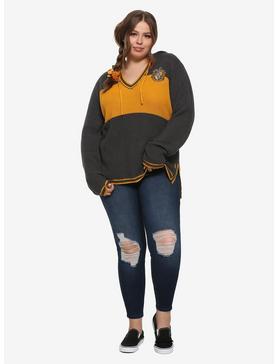 Plus Size Harry Potter Hufflepuff Hooded Sweater Plus Size, , hi-res