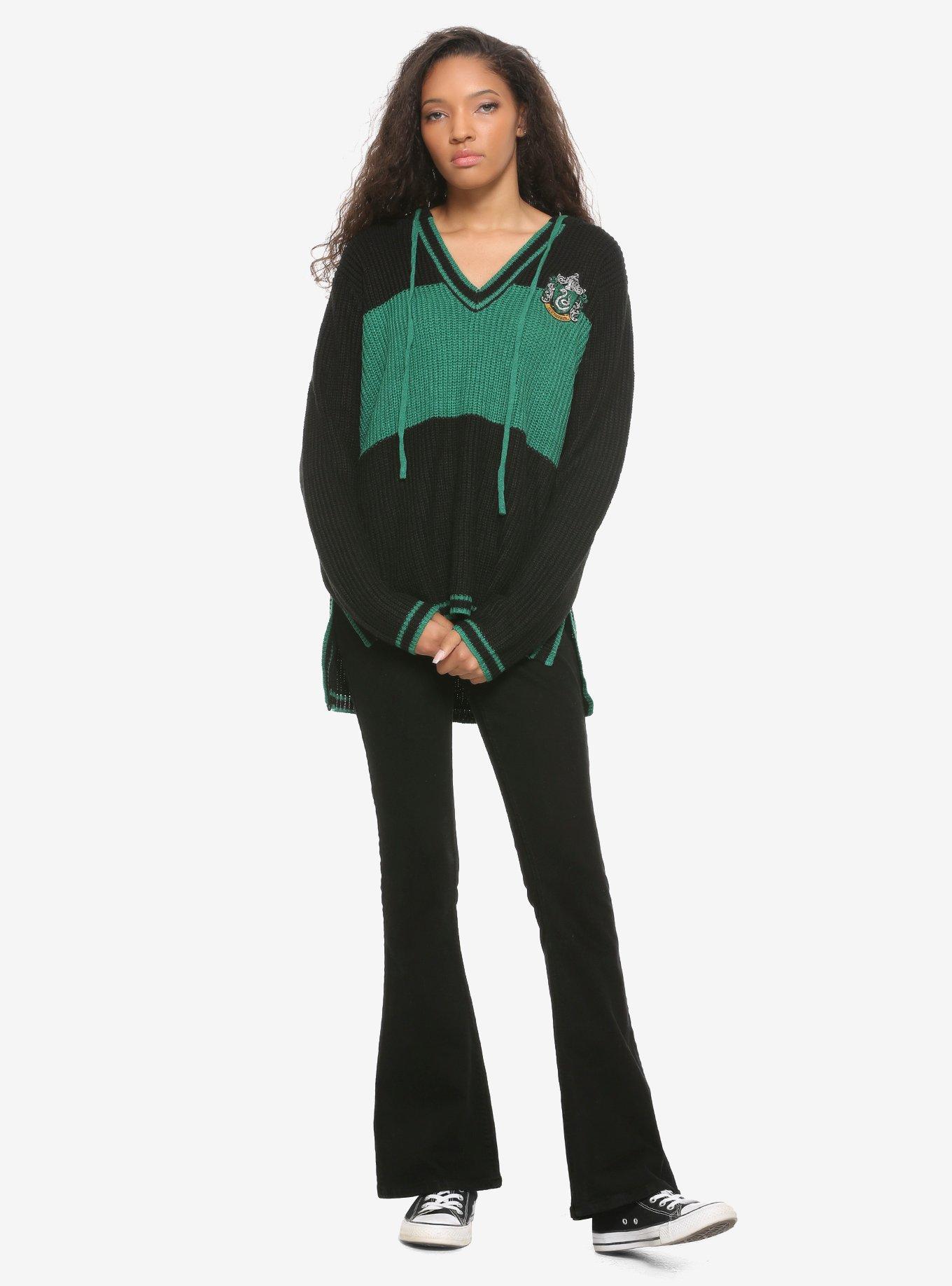 Harry Potter Slytherin Hooded Sweater, , alternate