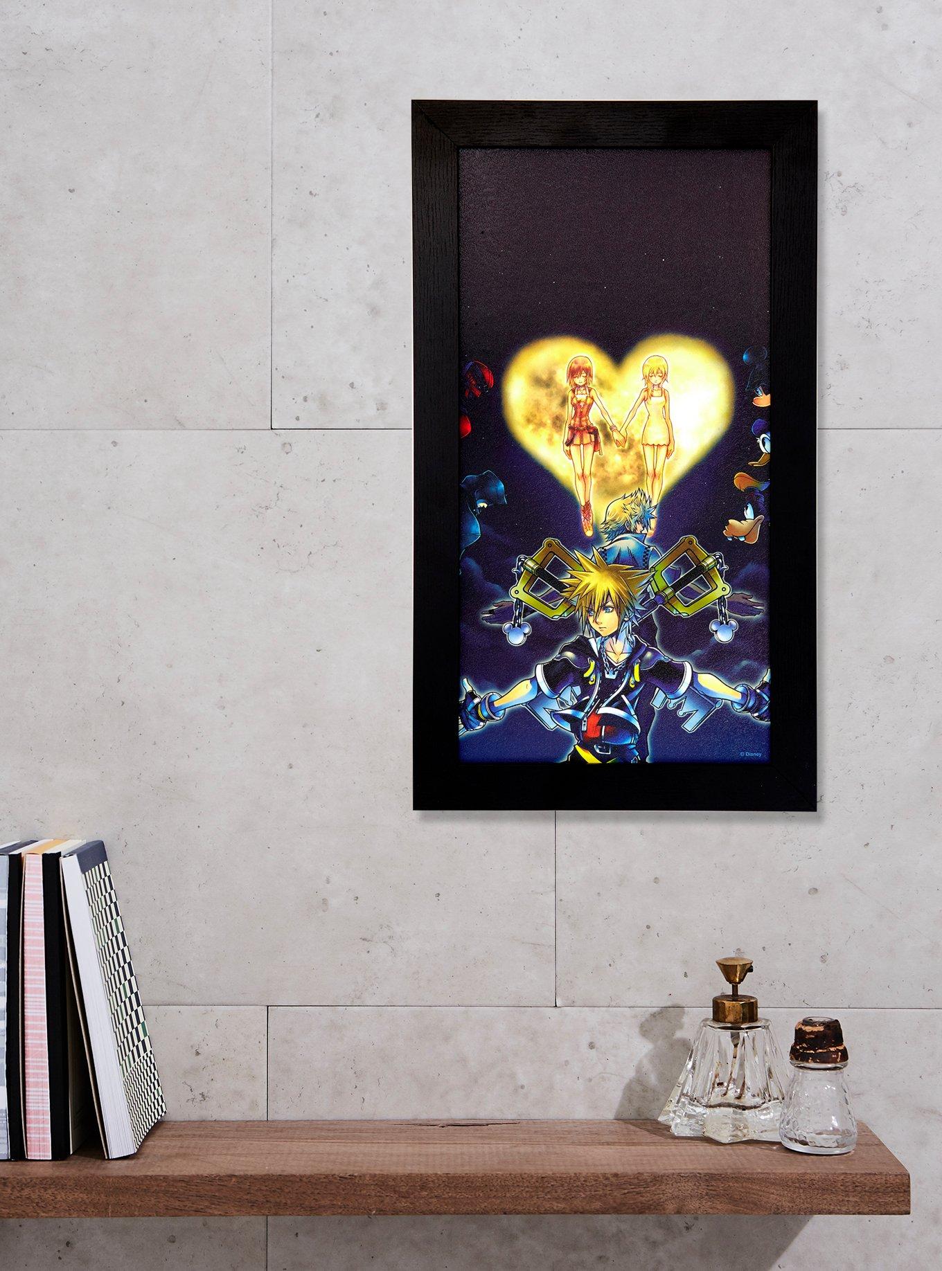 Disney Kingdom Hearts Sora Dual Keyblade Wood Wall Art, , alternate