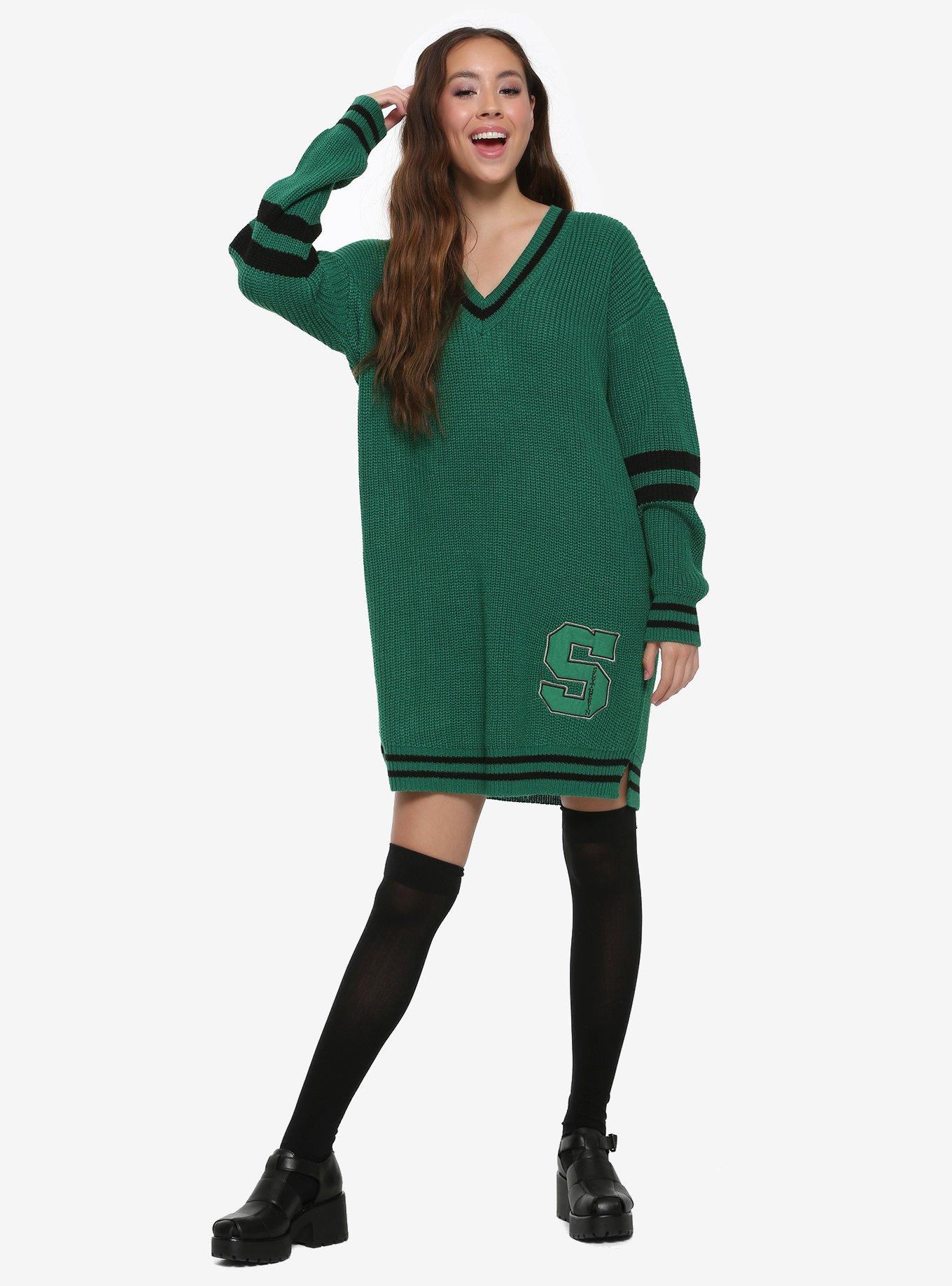 Harry Potter Slytherin Sweater Dress, , alternate