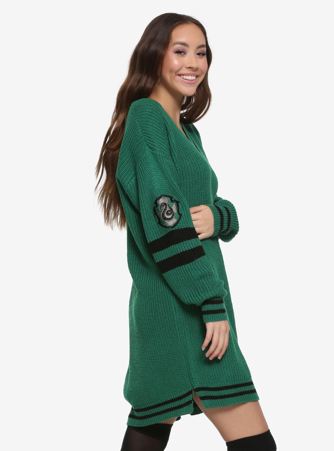 Harry Potter Slytherin Sweater Dress, , alternate