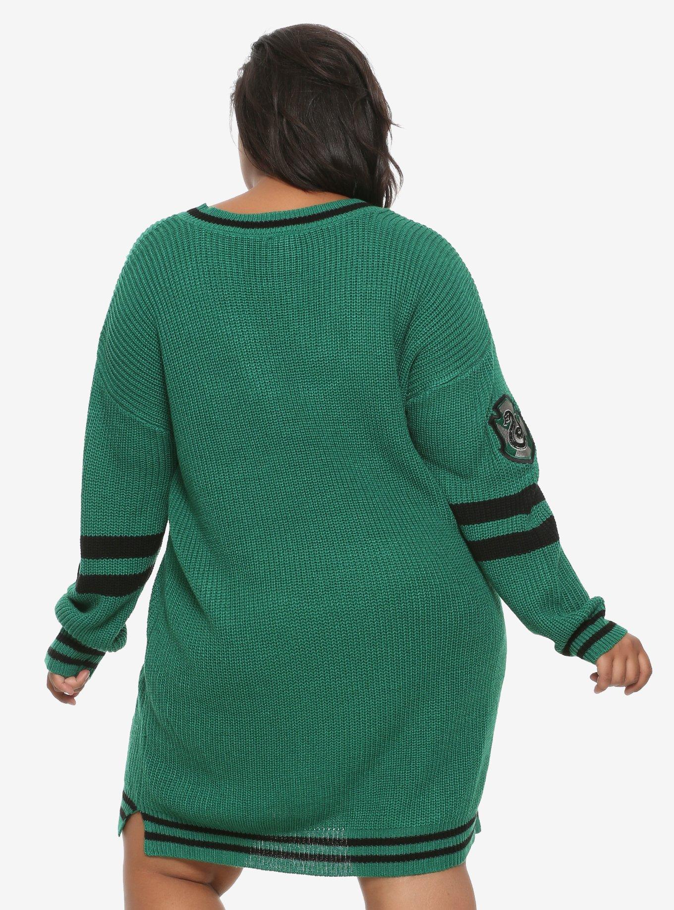 Harry Potter Slytherin Sweater Dress Plus Size, , alternate