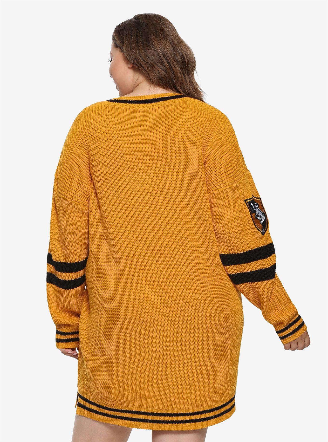 Harry Potter Hufflepuff Sweater Dress Plus Size, , alternate