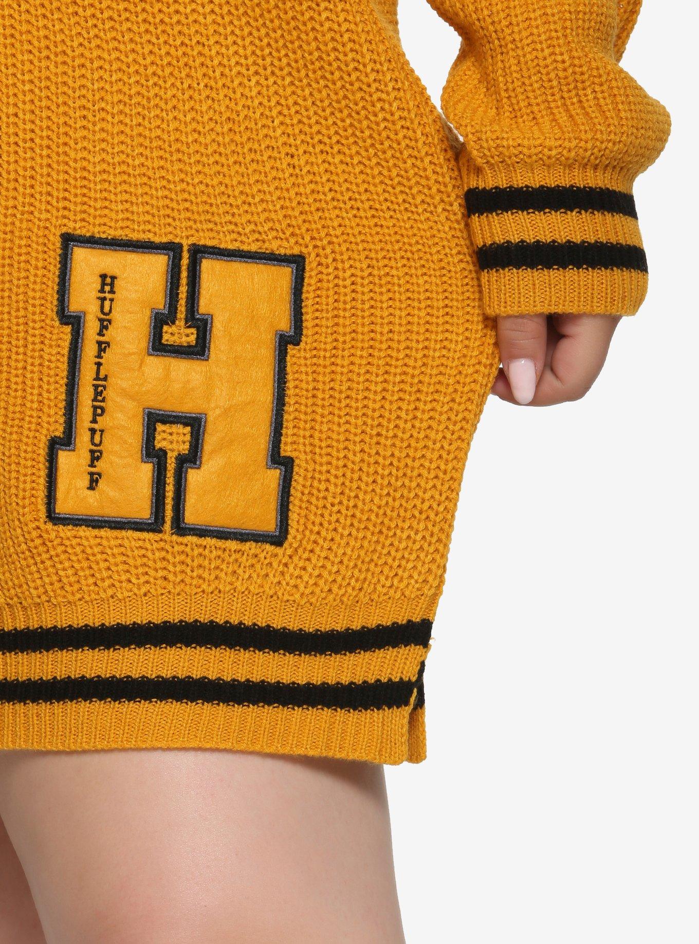 Harry Potter Hufflepuff Sweater Dress Plus Size, , alternate