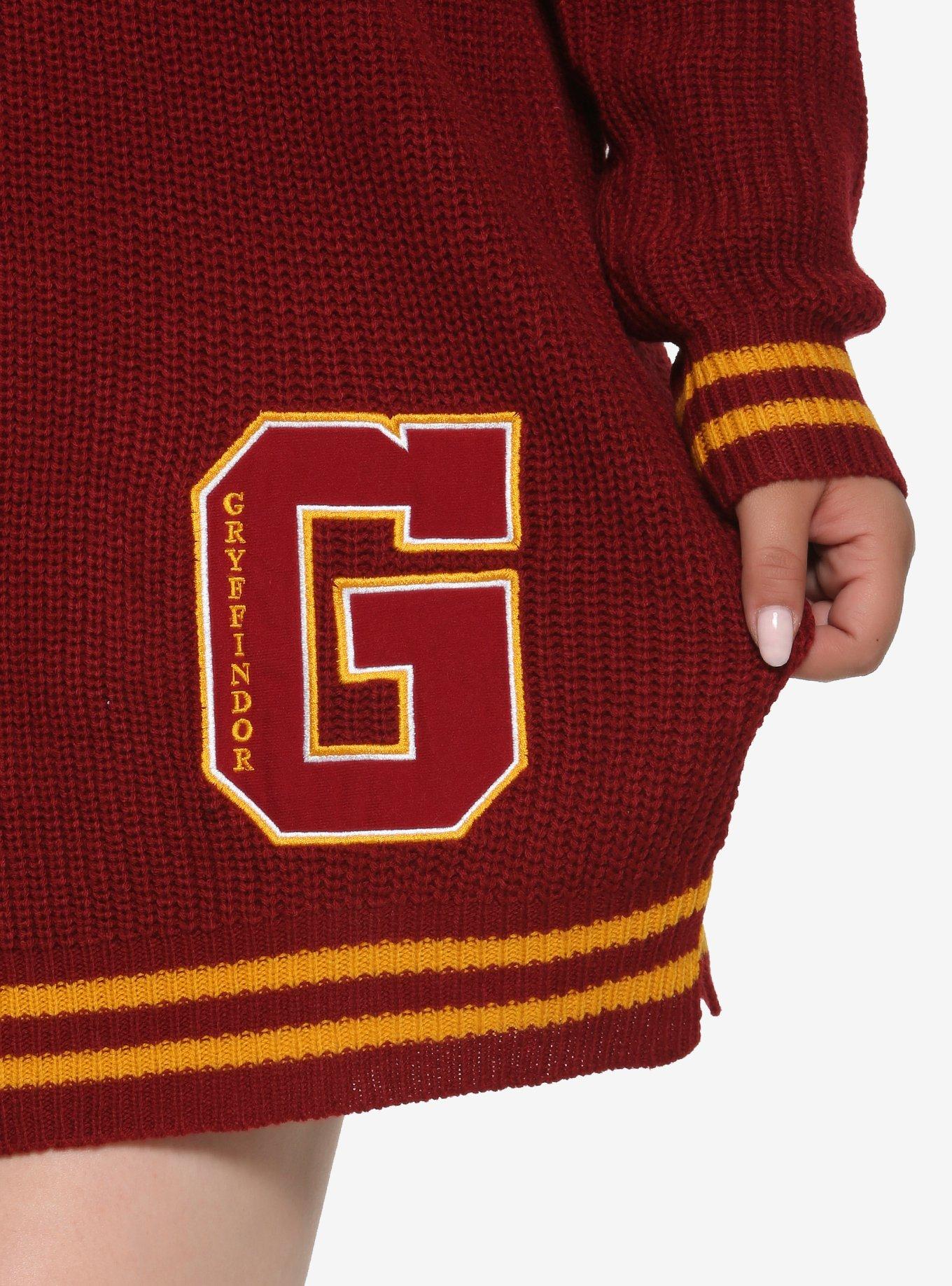 Harry Potter Gryffindor Sweater Dress Plus Size, , alternate