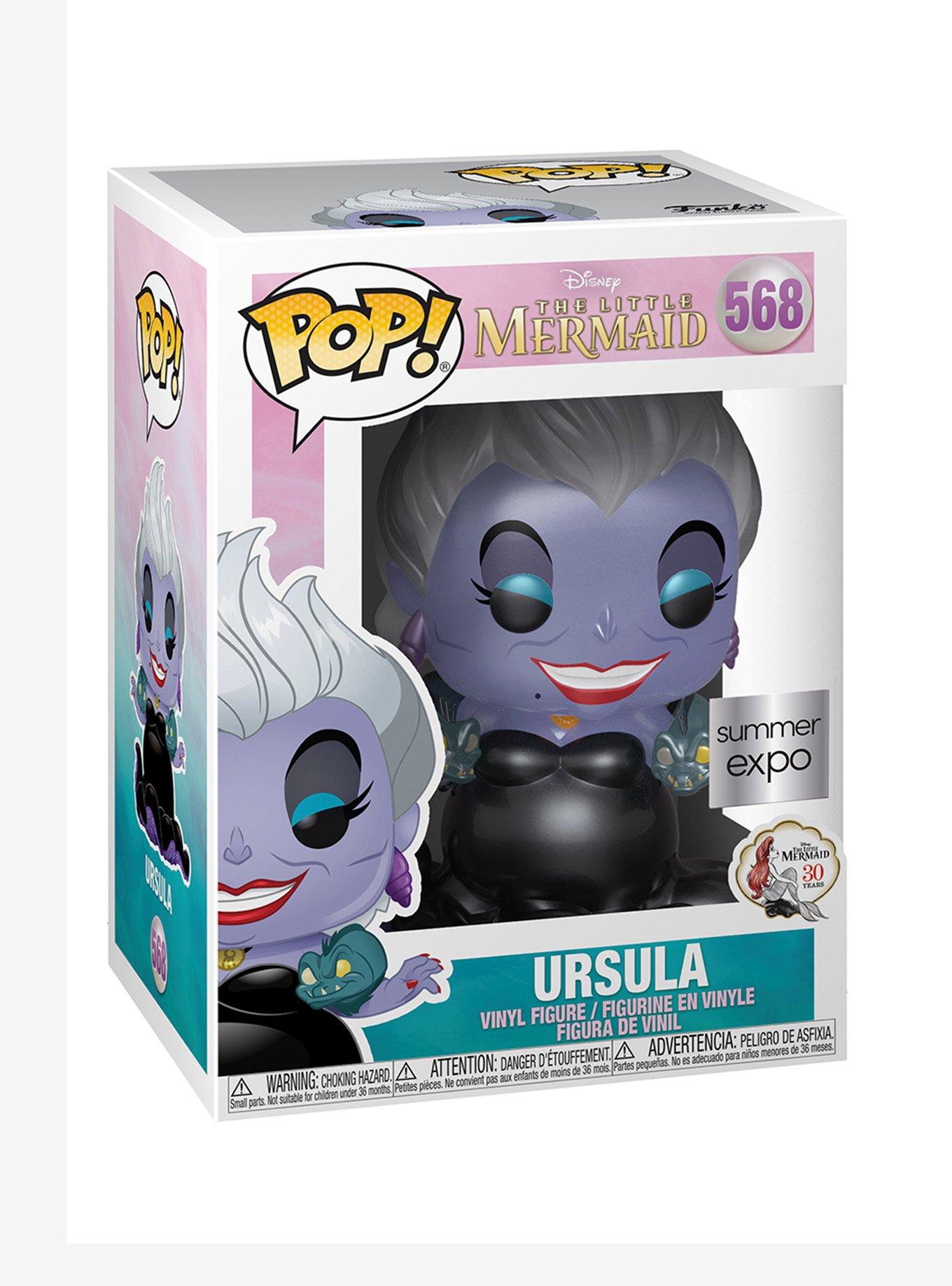 Funko Pop! Disney The Little Mermaid Ursula with Flotsam & Jetsam (Metallic) Vinyl Figure - BoxLunch Exclusive, , alternate