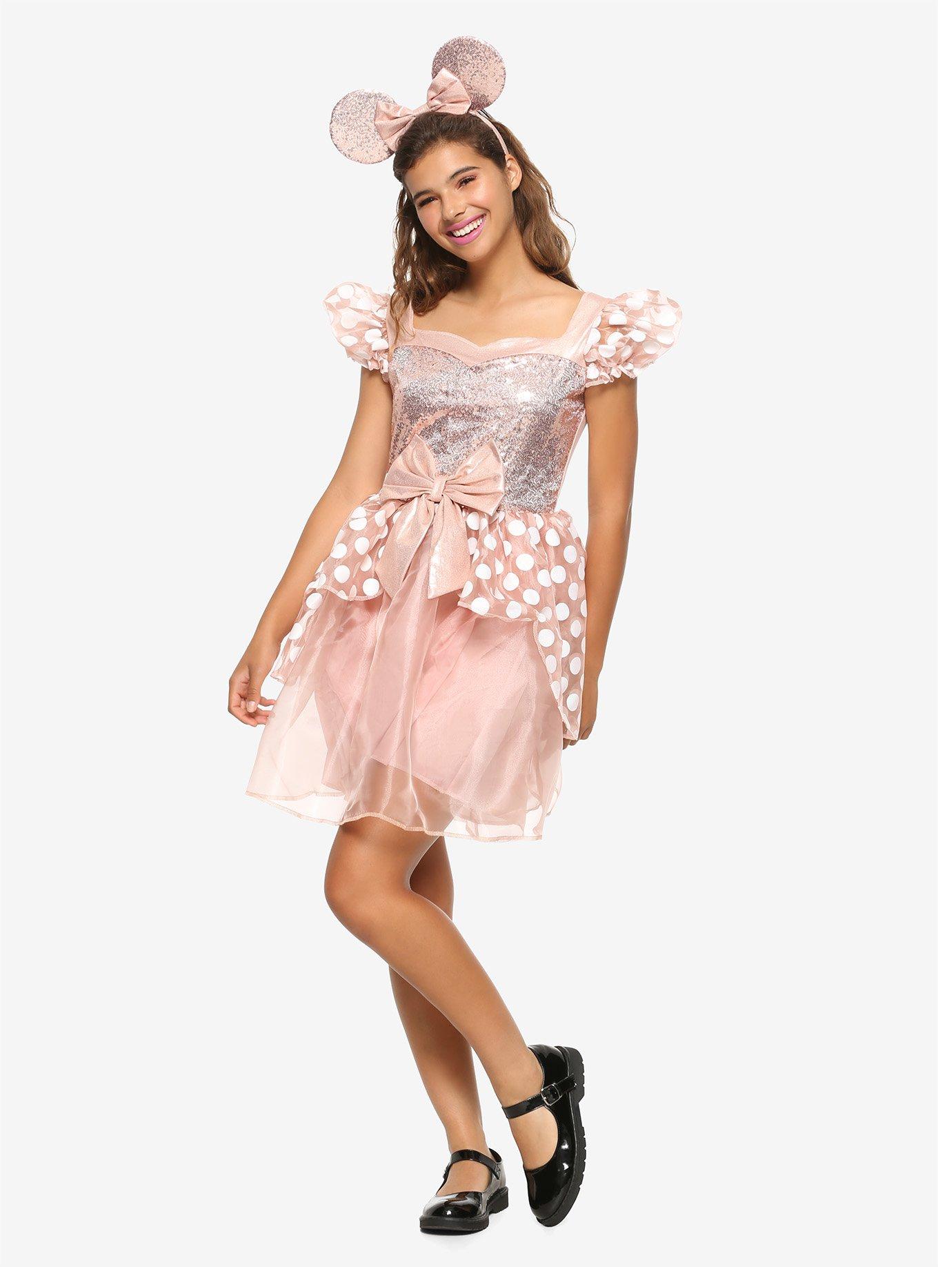 Disney Minnie Mouse Rose Gold Deluxe Costume | Hot Topic