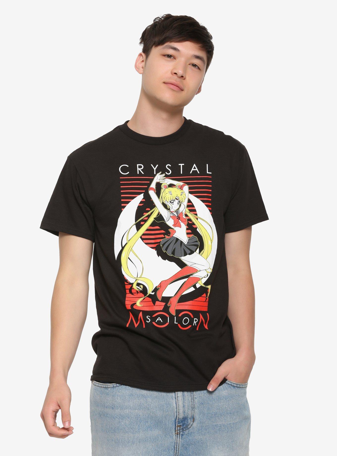 Sailor Moon Crystal Usagi Red Stripe T-Shirt, MULTI, alternate