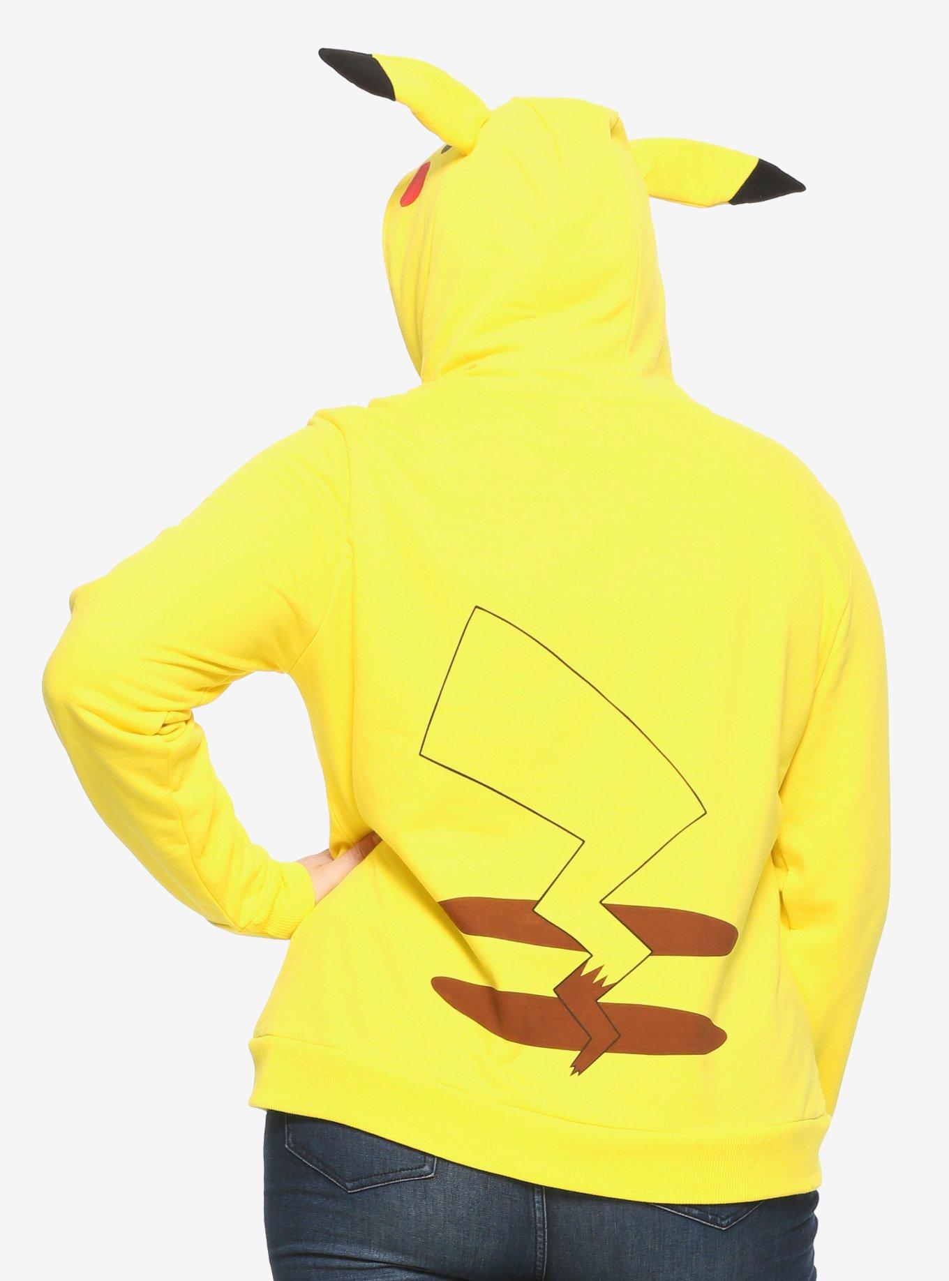 Pokemon Pikachu Character Girls Hoodie Plus Size, , alternate