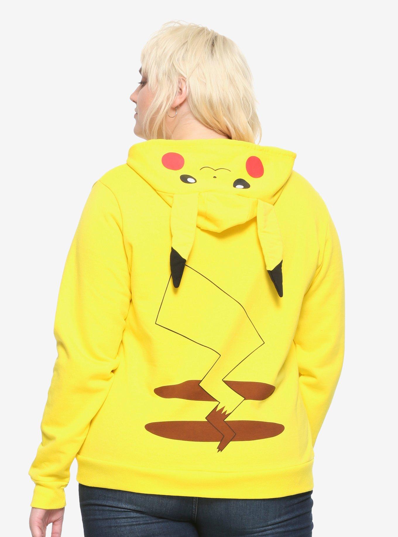 Pokemon Pikachu Character Girls Hoodie Plus Size, , alternate