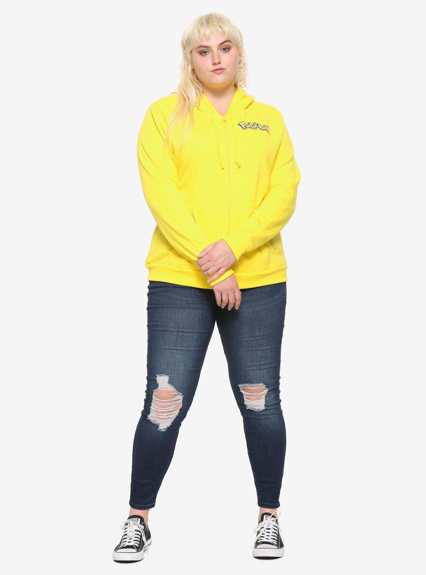 Pokemon Pikachu Character Girls Hoodie Plus Size, , alternate