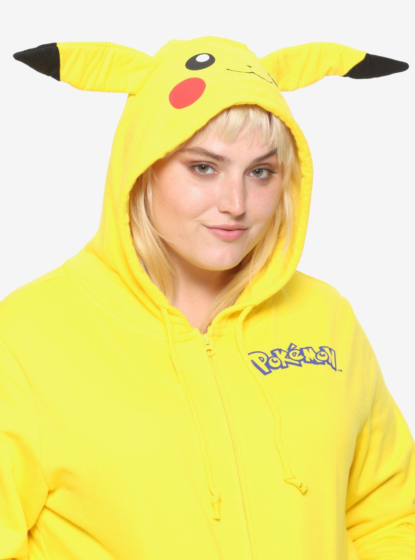 Pokemon Pikachu Character Girls Hoodie Plus Size, , alternate