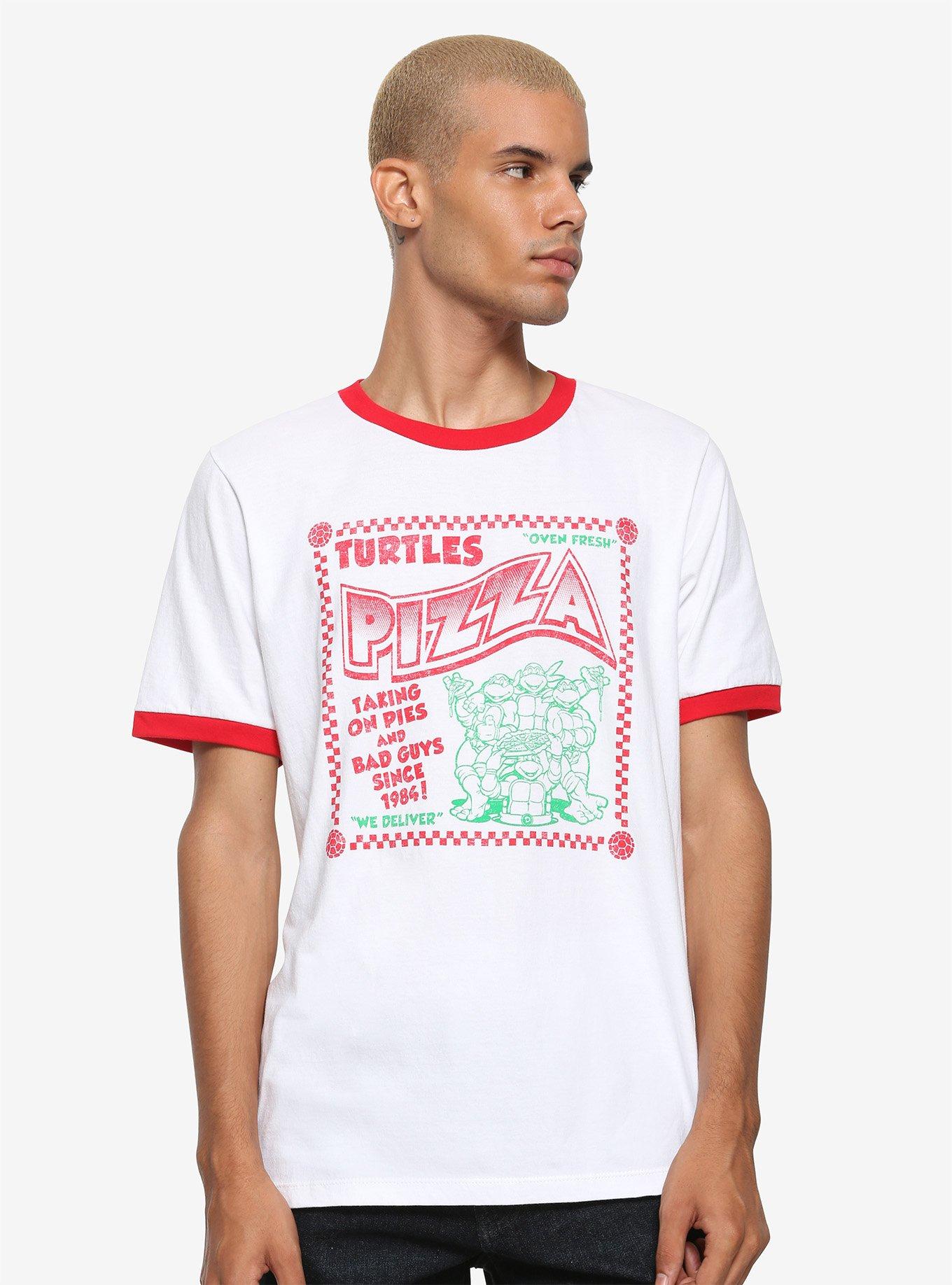 Teenage Mutant Ninja Turtles Pizza Box Ringer T-Shirt, RED, alternate