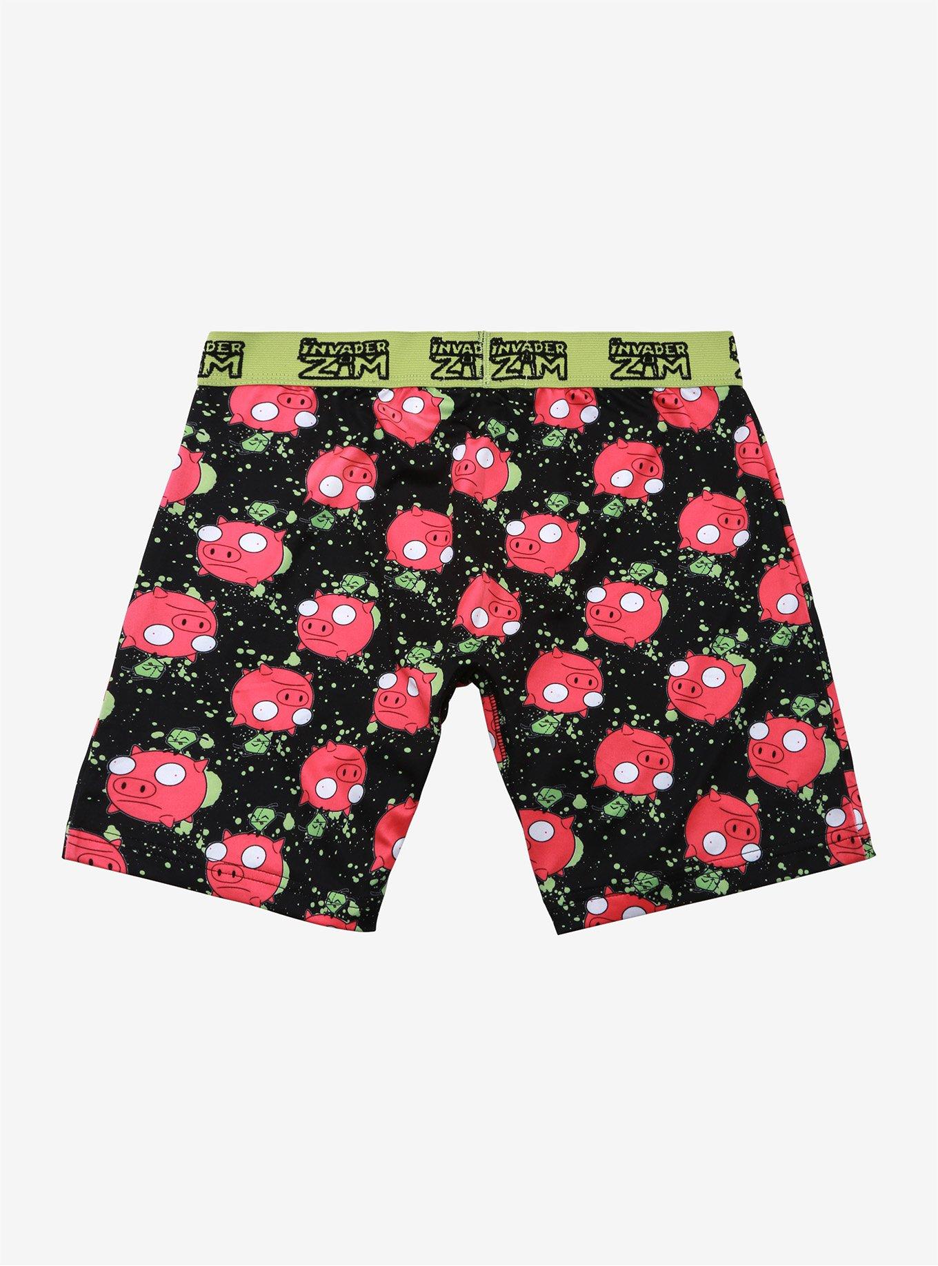 Invader Zim GIR Pig Boxer Briefs, PINK, alternate
