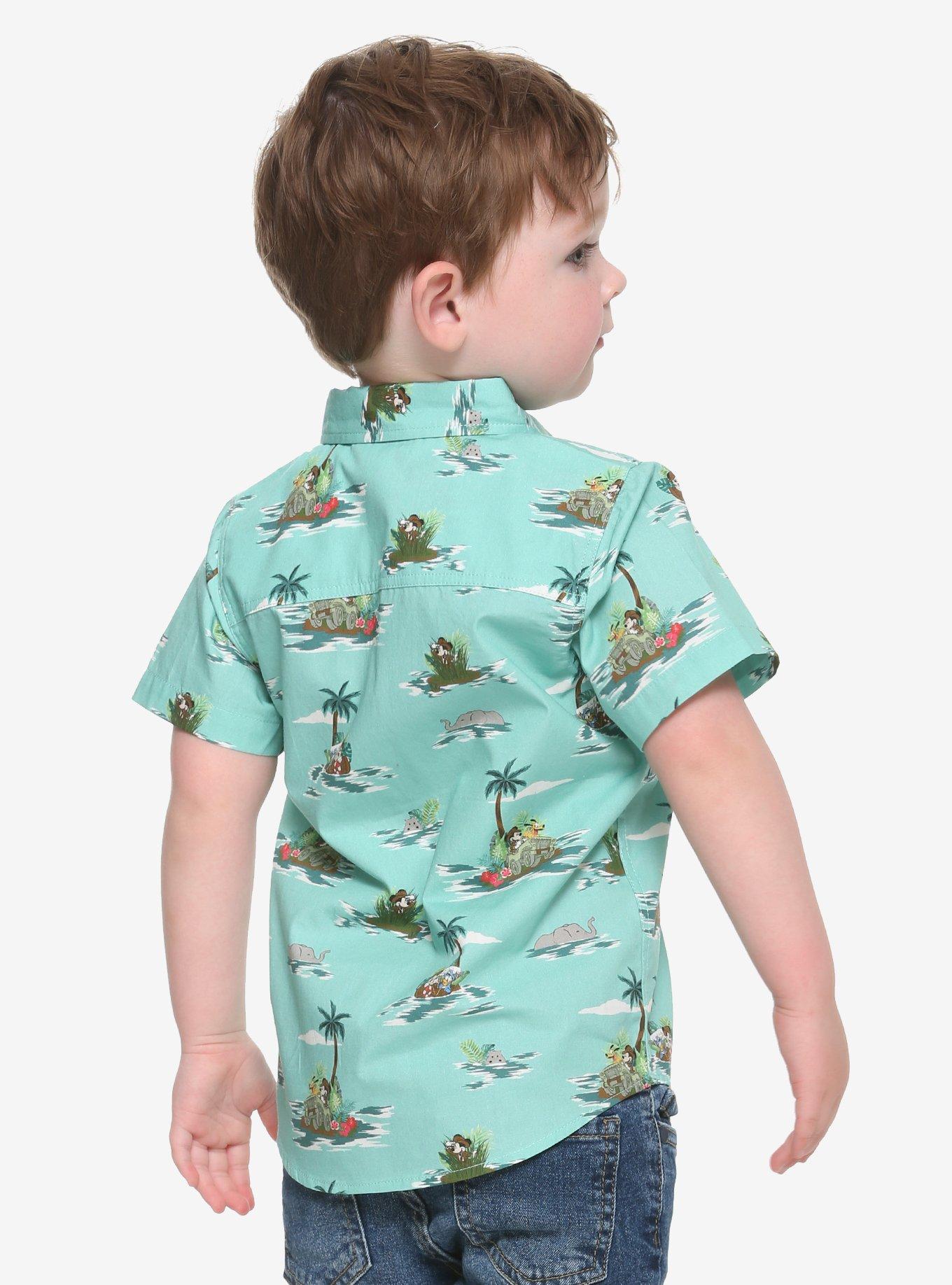 Our Universe Disney Mickey Mouse Safari Toddler Woven Button-Up - BoxLunch Exclusive, , alternate