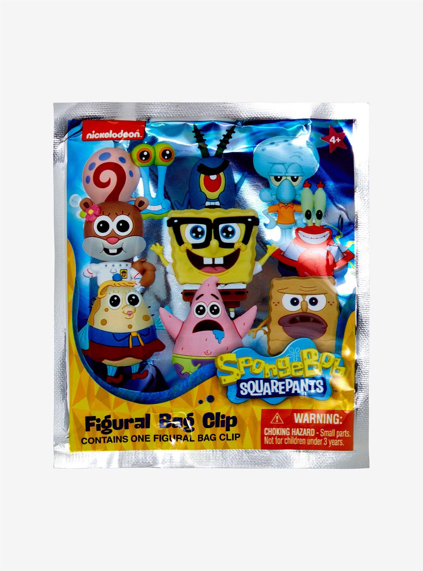 Spongebob Blind Bags Party Favors Bundle ~ 3 Pack Spongebob Keychain  Mystery Figures Plus Tattoos | Spongebob Squarepants Bag Clips for Kids
