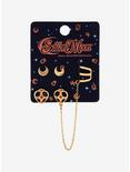 Sailor Moon Heart Compact Cuff & Stud Earring Set - BoxLunch Exclusive, , alternate