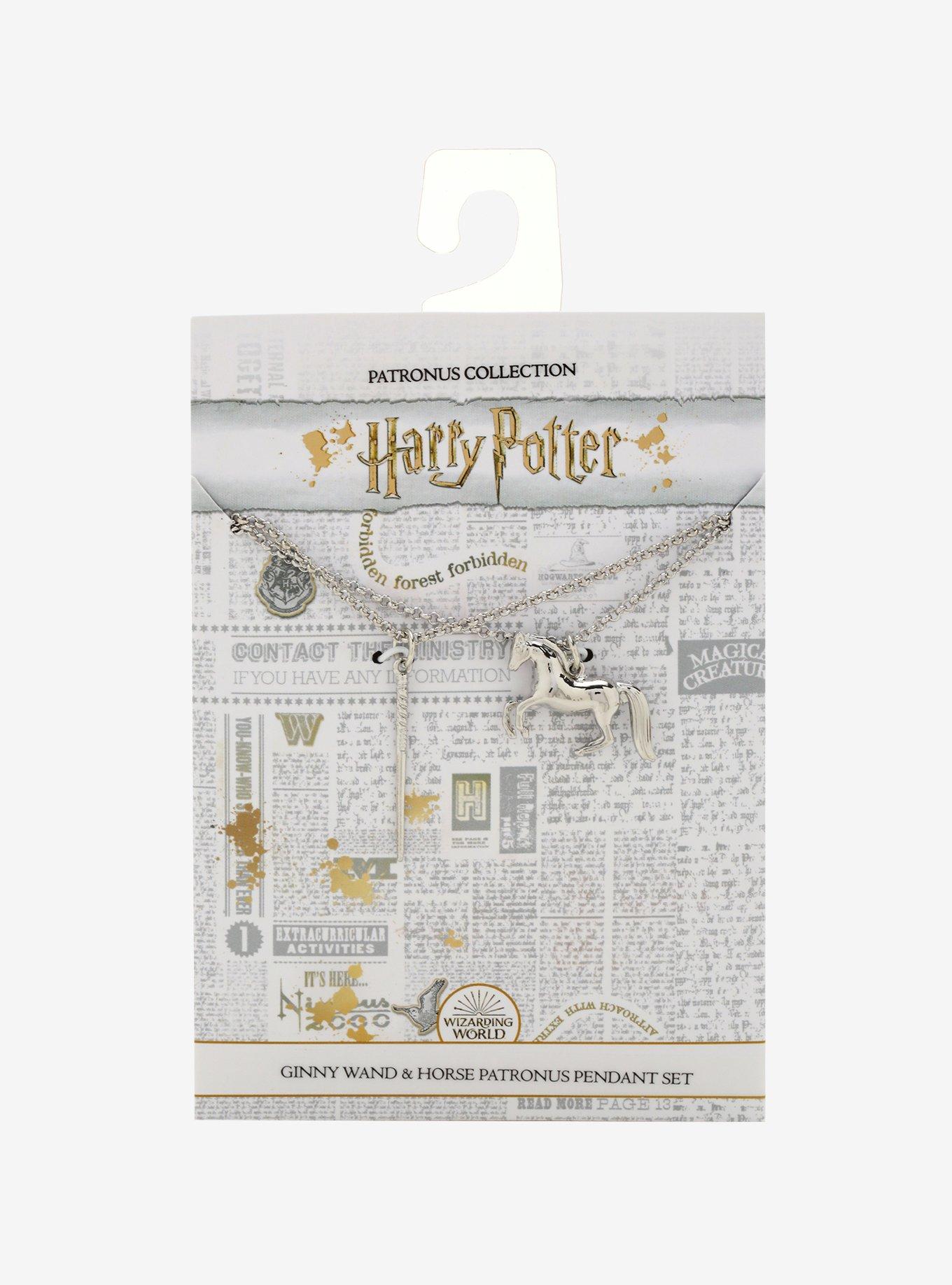 Harry Potter Ginny Wand & Horse Patronus Necklace Set - BoxLunch Exclusive, , alternate