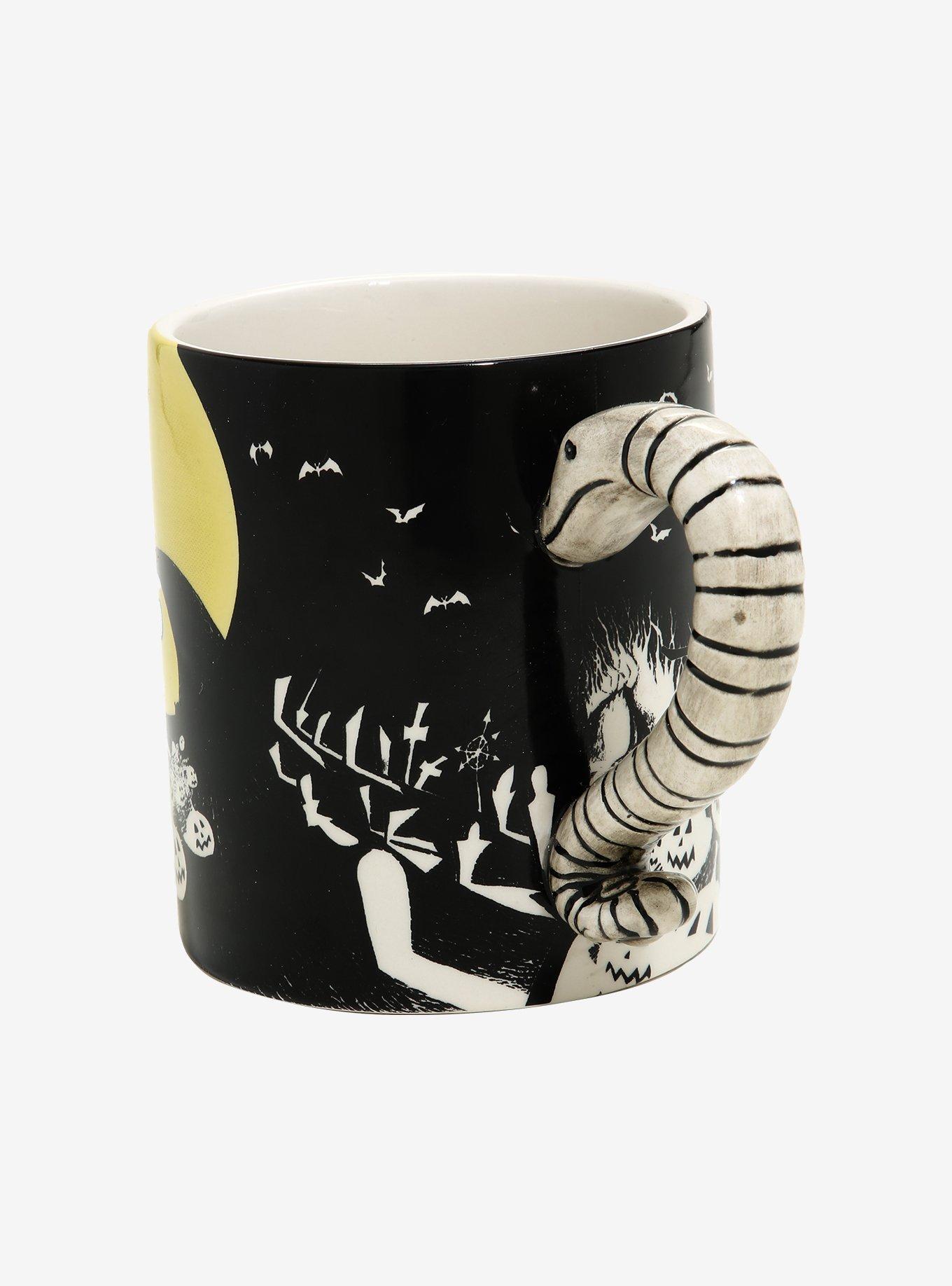 Disney The Nightmare Before Christmas Moonlight Snake Handle Ceramic Mug, , alternate