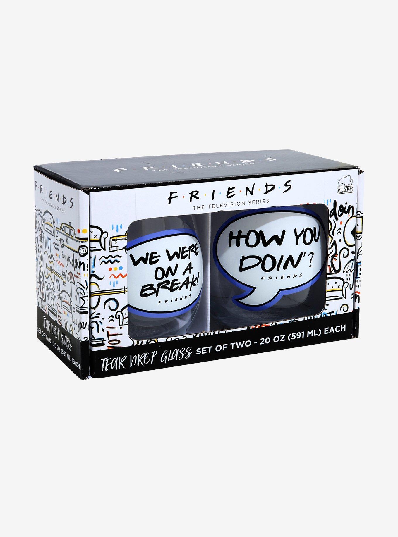 Friends Speech Bubble Stemless Glass Set - BoxLunch Exclusive, , alternate