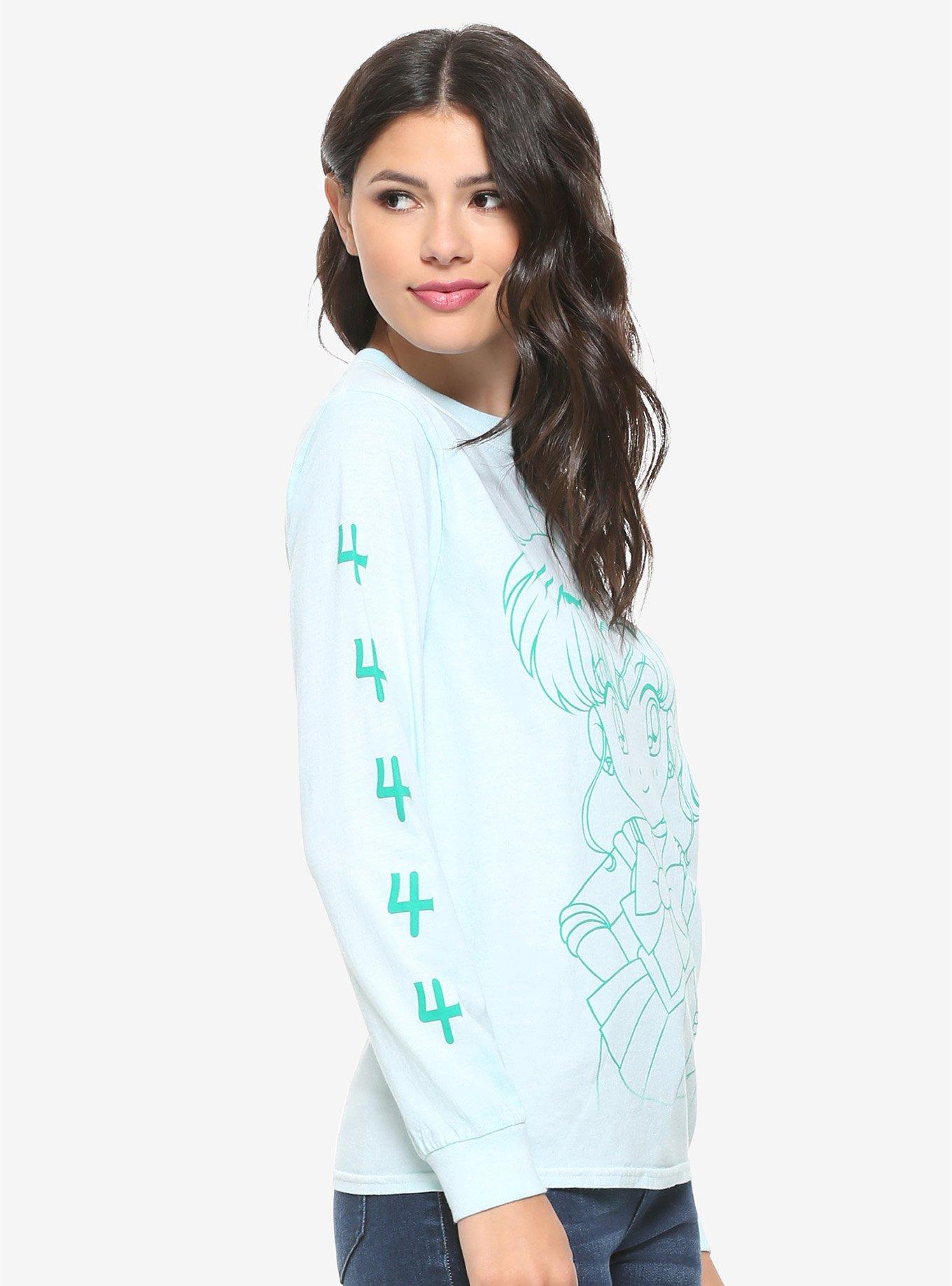 Sailor Moon Sailor Jupiter Tonal Women's Long Sleeve T-Shirt - BoxLunch Exclusive, , alternate
