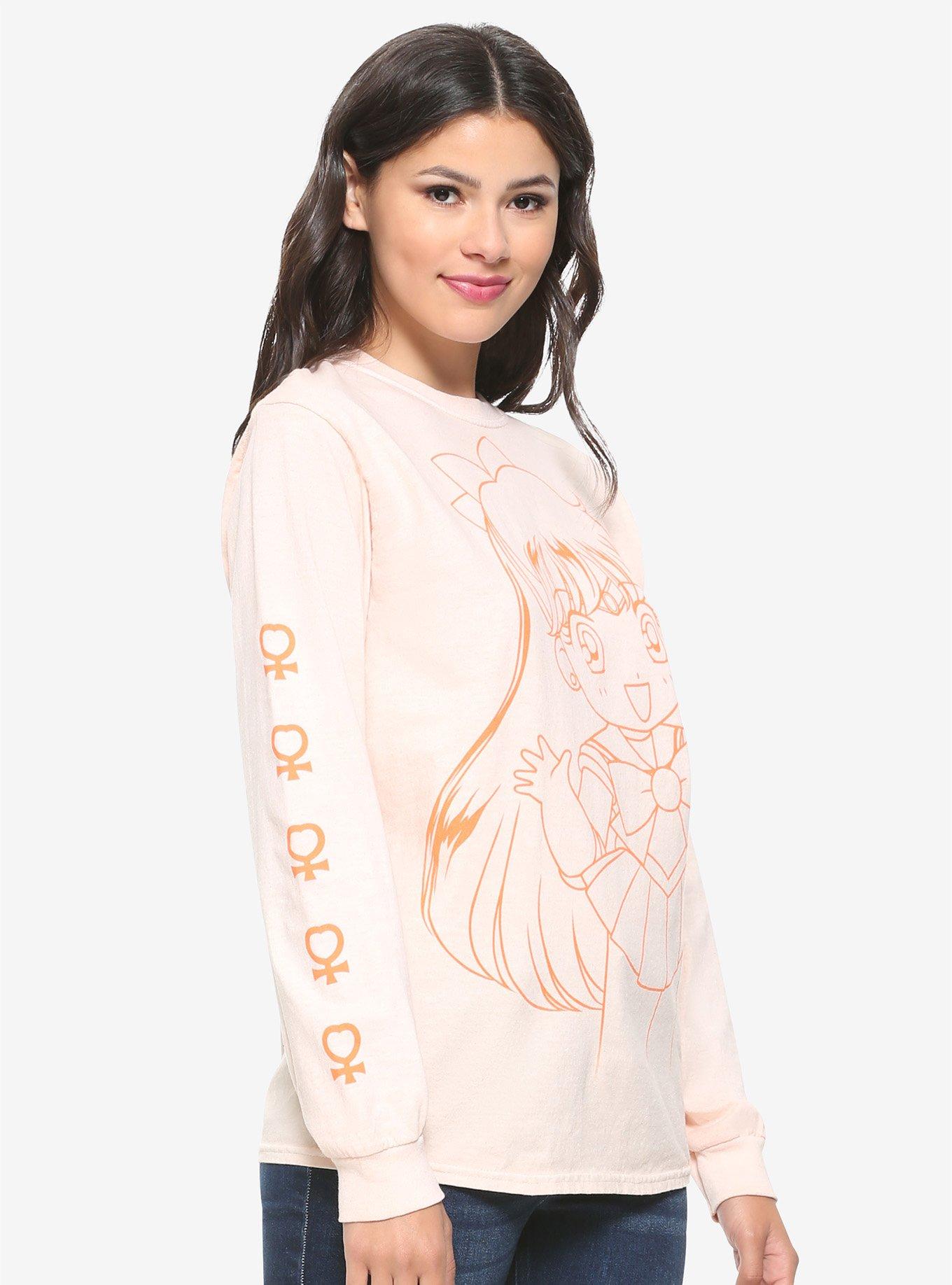 Sailor Moon Sailor Venus Tonal Women's Long Sleeve T-Shirt - BoxLunch Exclusive, , alternate