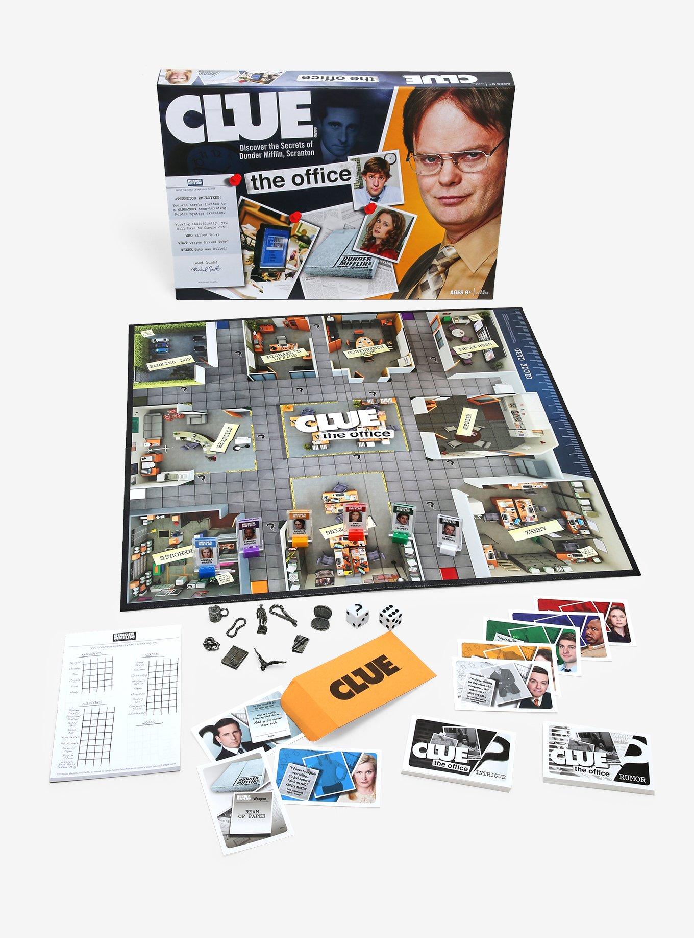 Clue: The Office Edition Board Game Hot Topic Exclusive