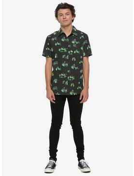 Plus Size Our Universe Star Wars Forest Moon Of Endor Short-Sleeve Woven Button-Up, , hi-res