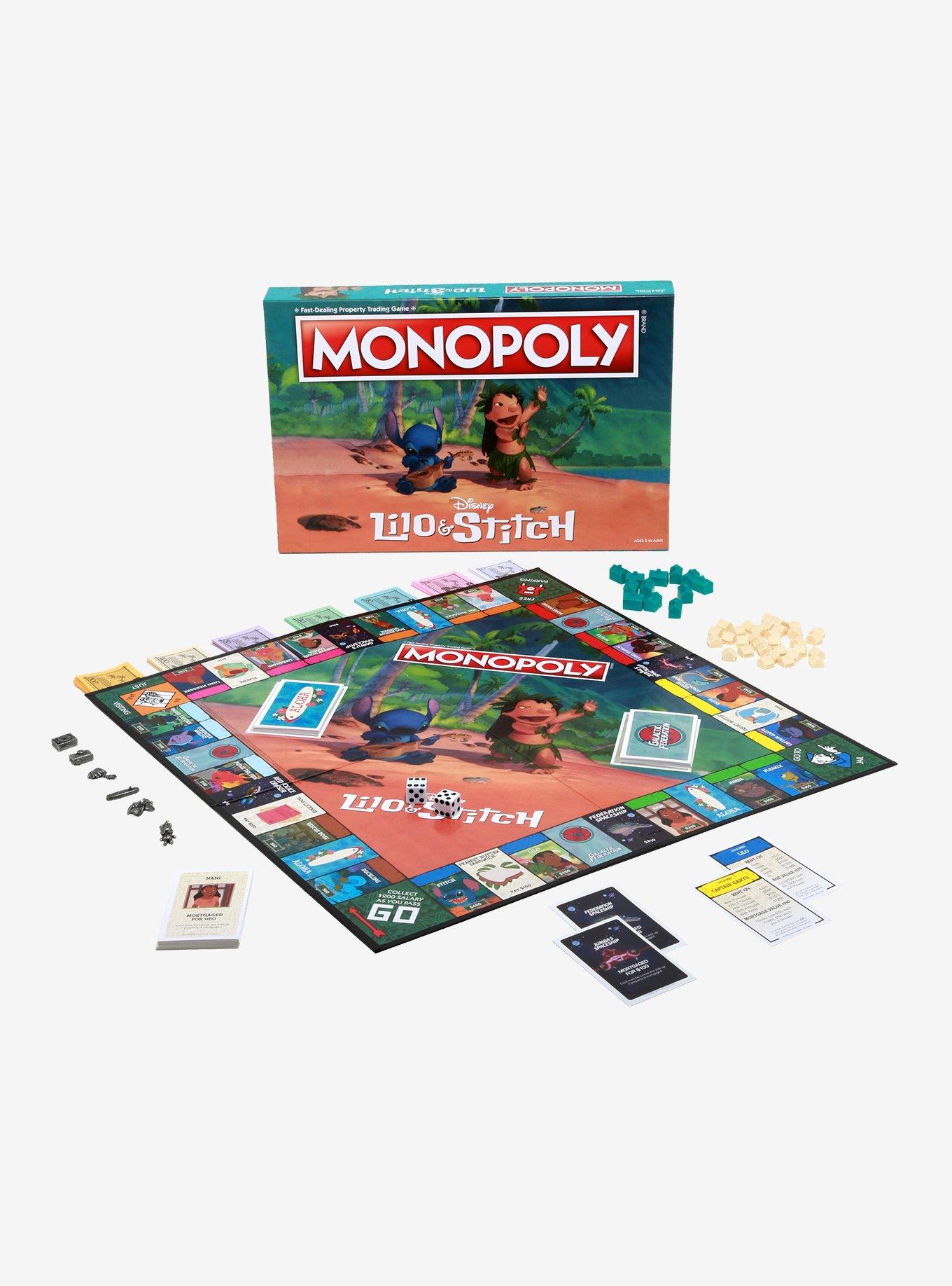 Monopoly: Disney Lilo & Stitch | Buy, Sell, Trade Characters from Disney's  Animated Film | Classic Monopoly Game | Officially-Licensed Lilo and Stitch