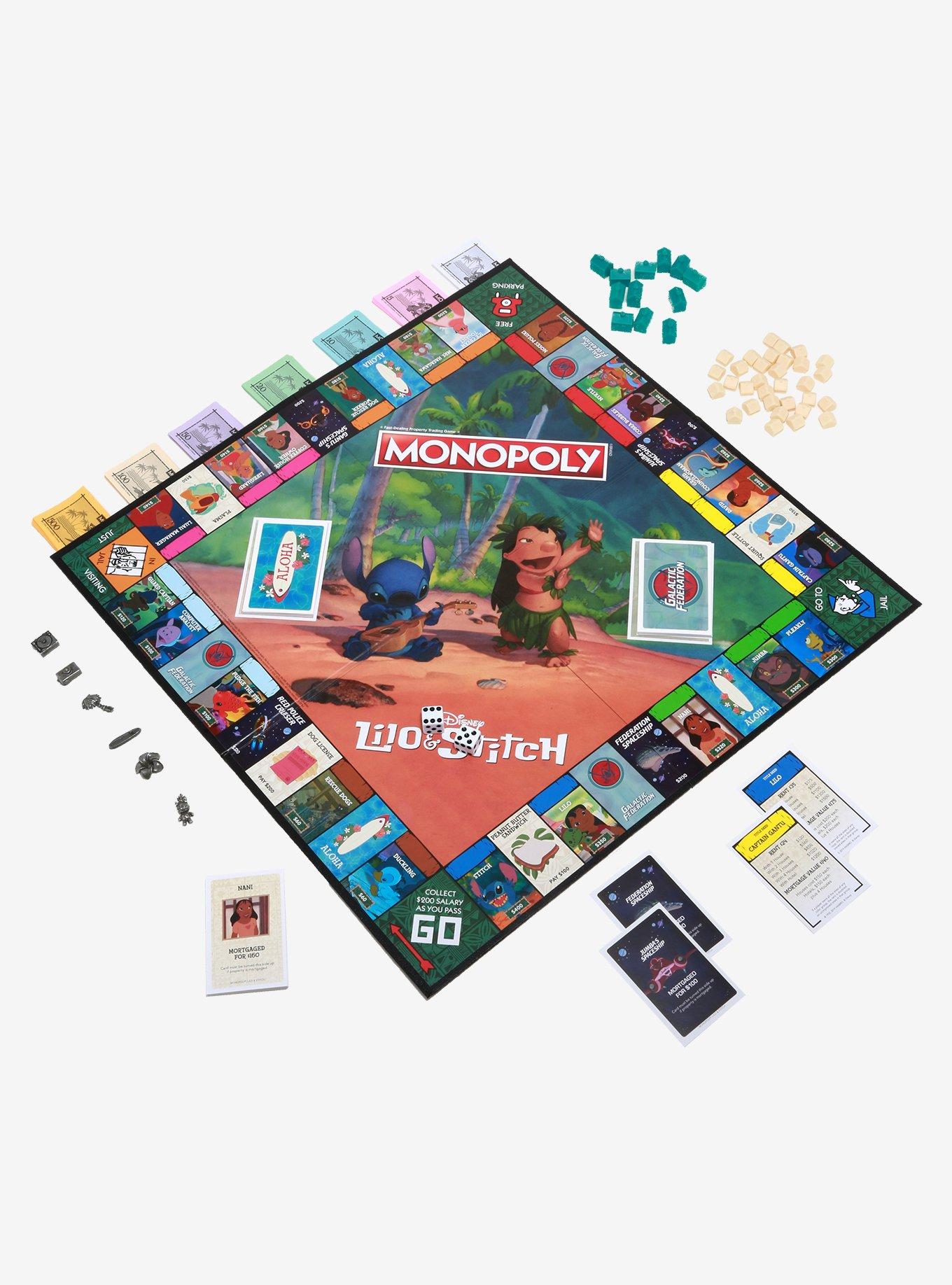 Disney Lilo & Stitch Monopoly Board Game For 2-6 Players