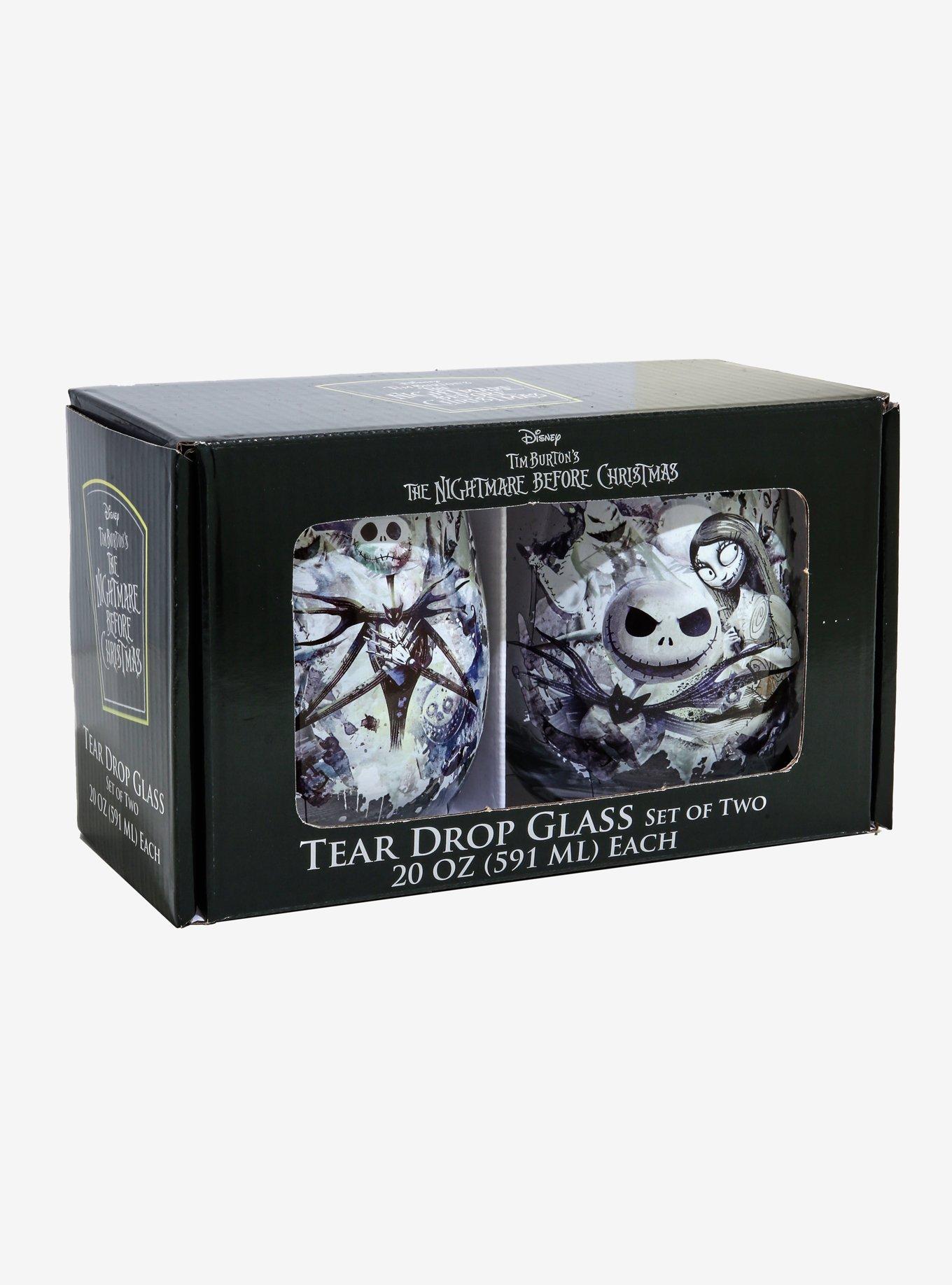 The Nightmare Before Christmas Tear Drop Glass Set, , alternate