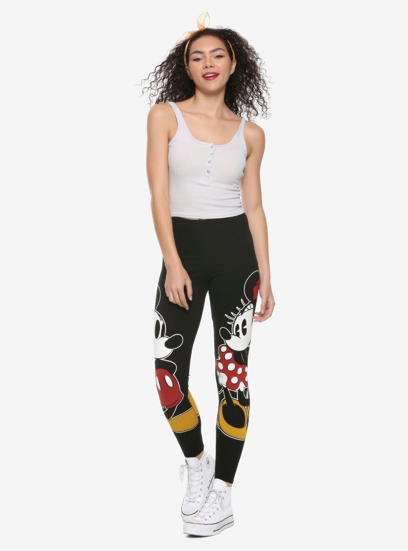 Disney Mickey Mouse & Minnie Mouse Mirrored Leggings, MULTI, alternate