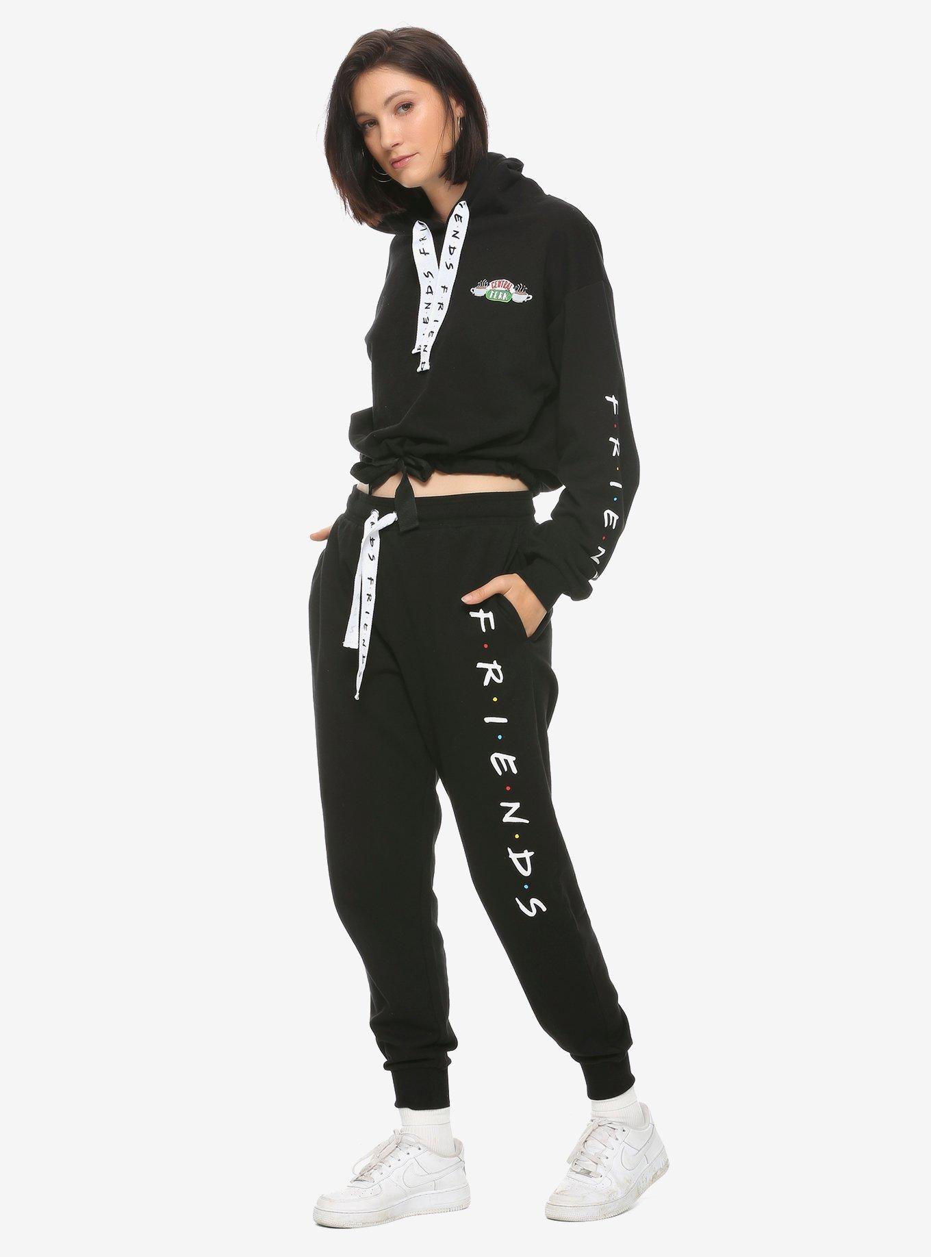 Friends Black Logo Jogger Pants - BoxLunch Exclusive, , alternate