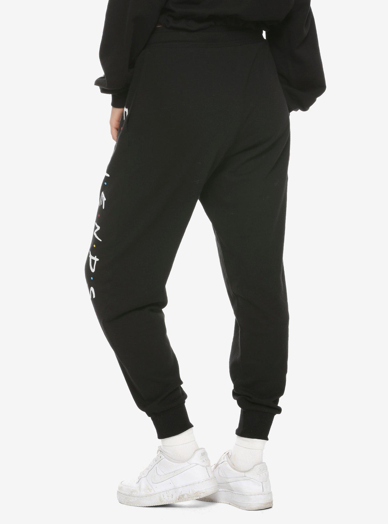 Friends Black Logo Jogger Pants - BoxLunch Exclusive, , alternate