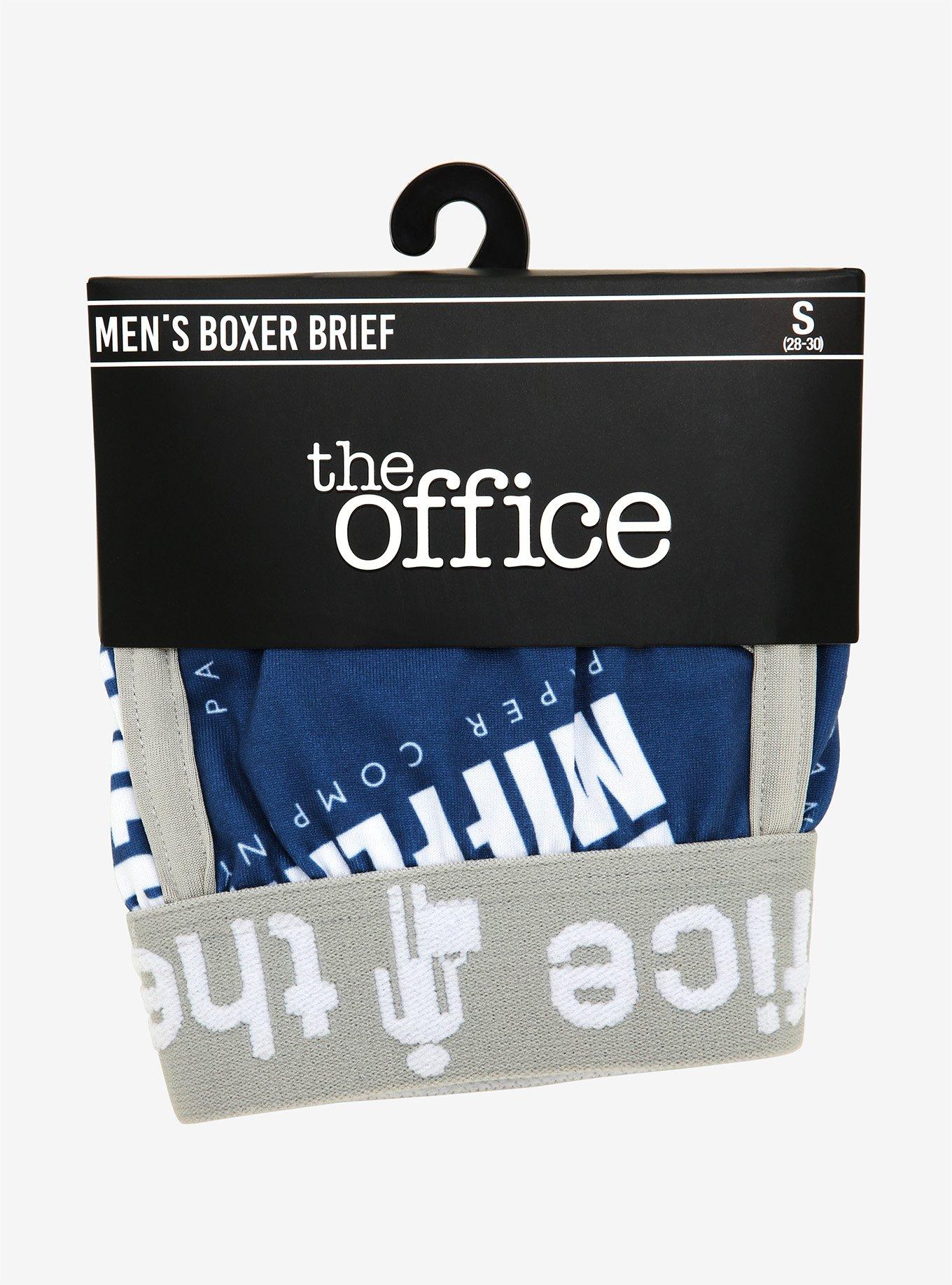 The Office Dunder Mifflin Boxer Briefs - BoxLunch Exclusive, BLUE, alternate