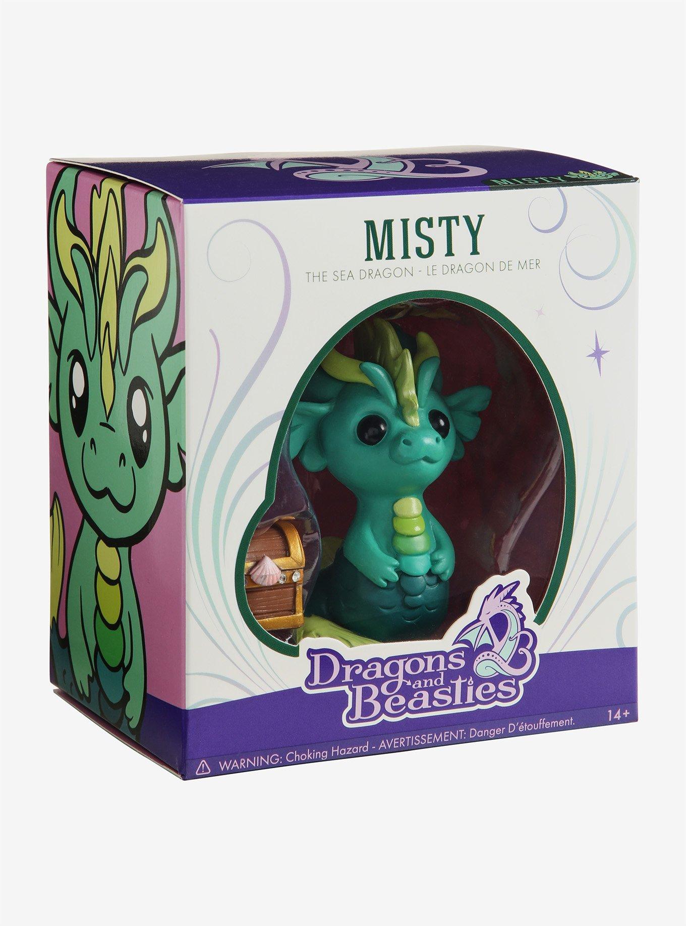 Dragons and Beasties Misty the Sea Dragon Vinyl Figure, , alternate