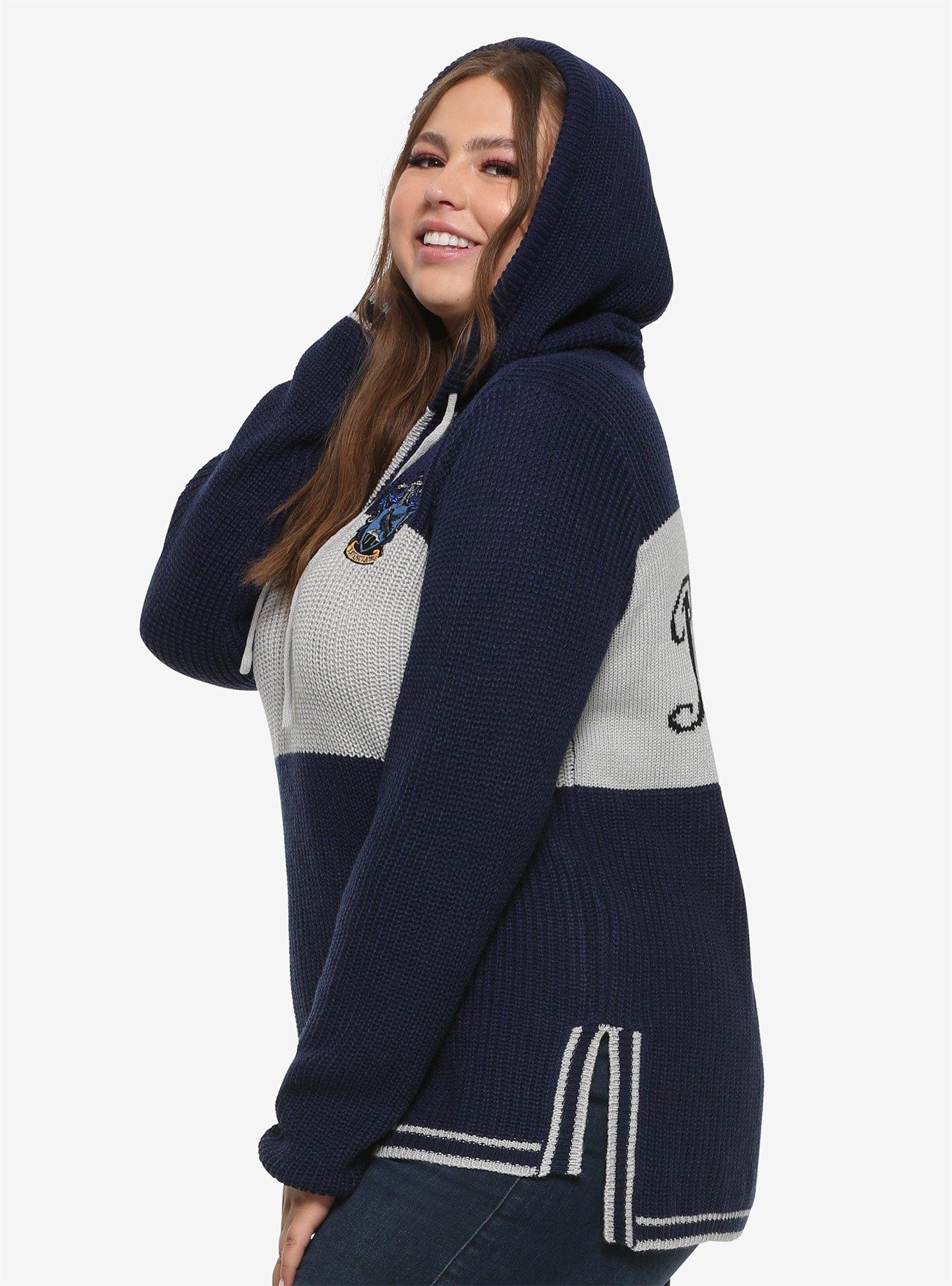 Harry Potter Ravenclaw Hooded Sweater Plus Size, , alternate