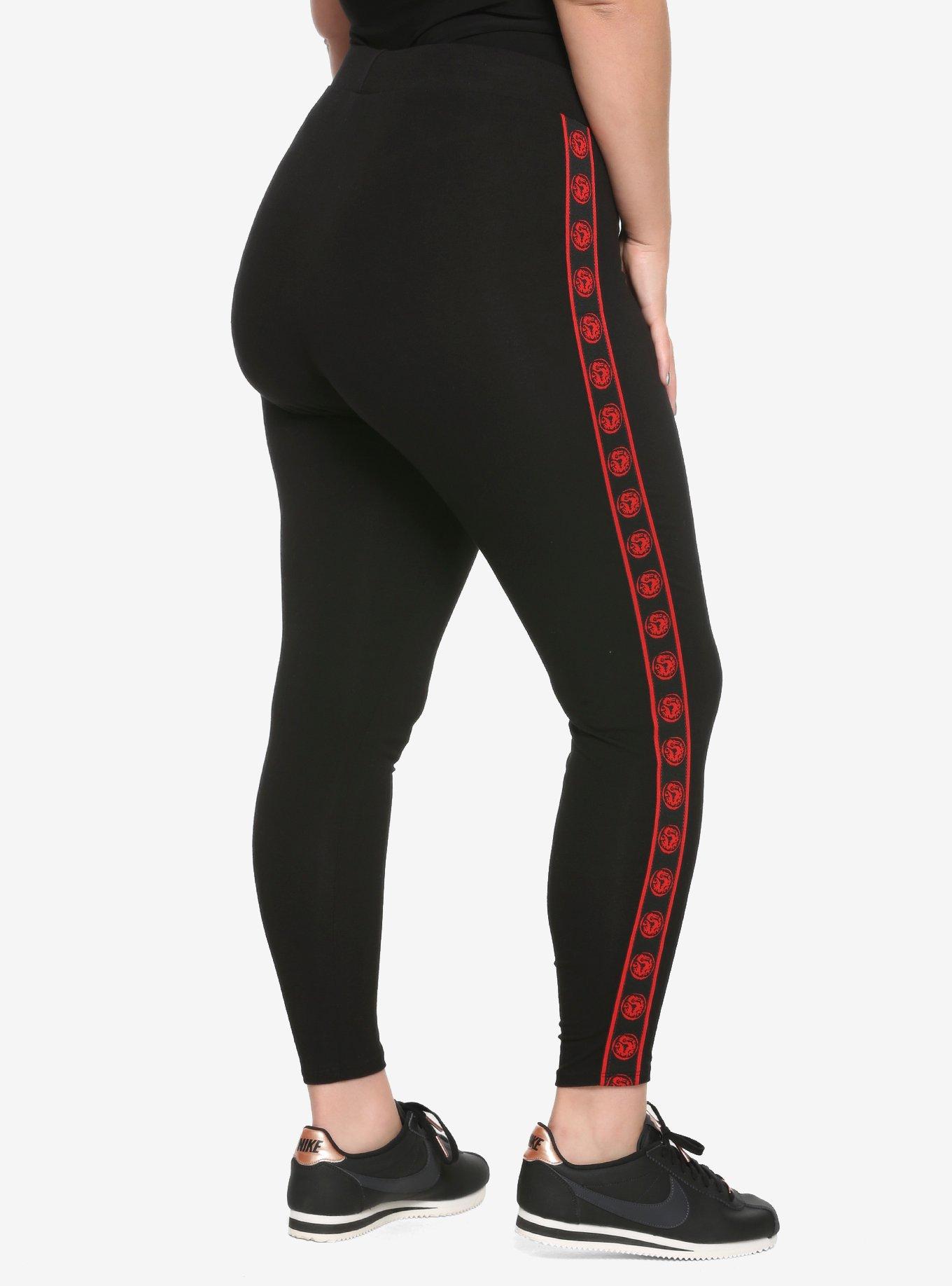 Disney Mulan Taped Leggings Plus Size, BLACK, alternate