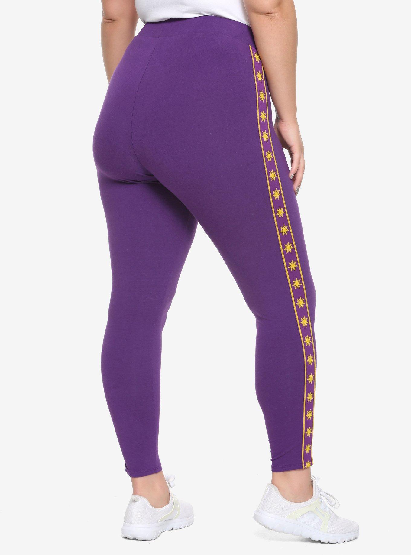 Disney Tangled Sun Taped Leggings Plus Size, PURPLE, alternate