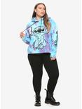 Disney Lilo & Stitch Tie-Dye Crop Girls Hoodie Plus Size, MULTI, alternate