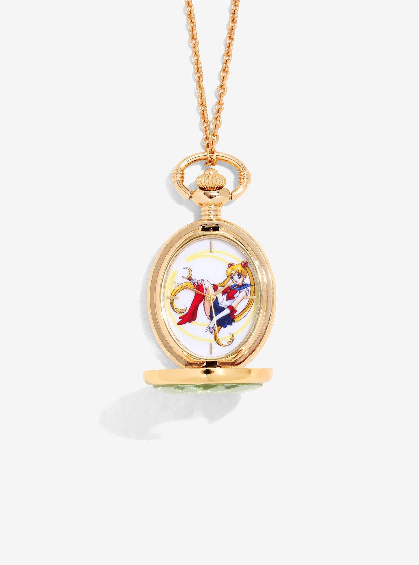 Sailor Moon Pendant Watch Necklace - BoxLunch Exclusive, , alternate