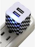 Black & White Checkered LED Wall Charger, , alternate