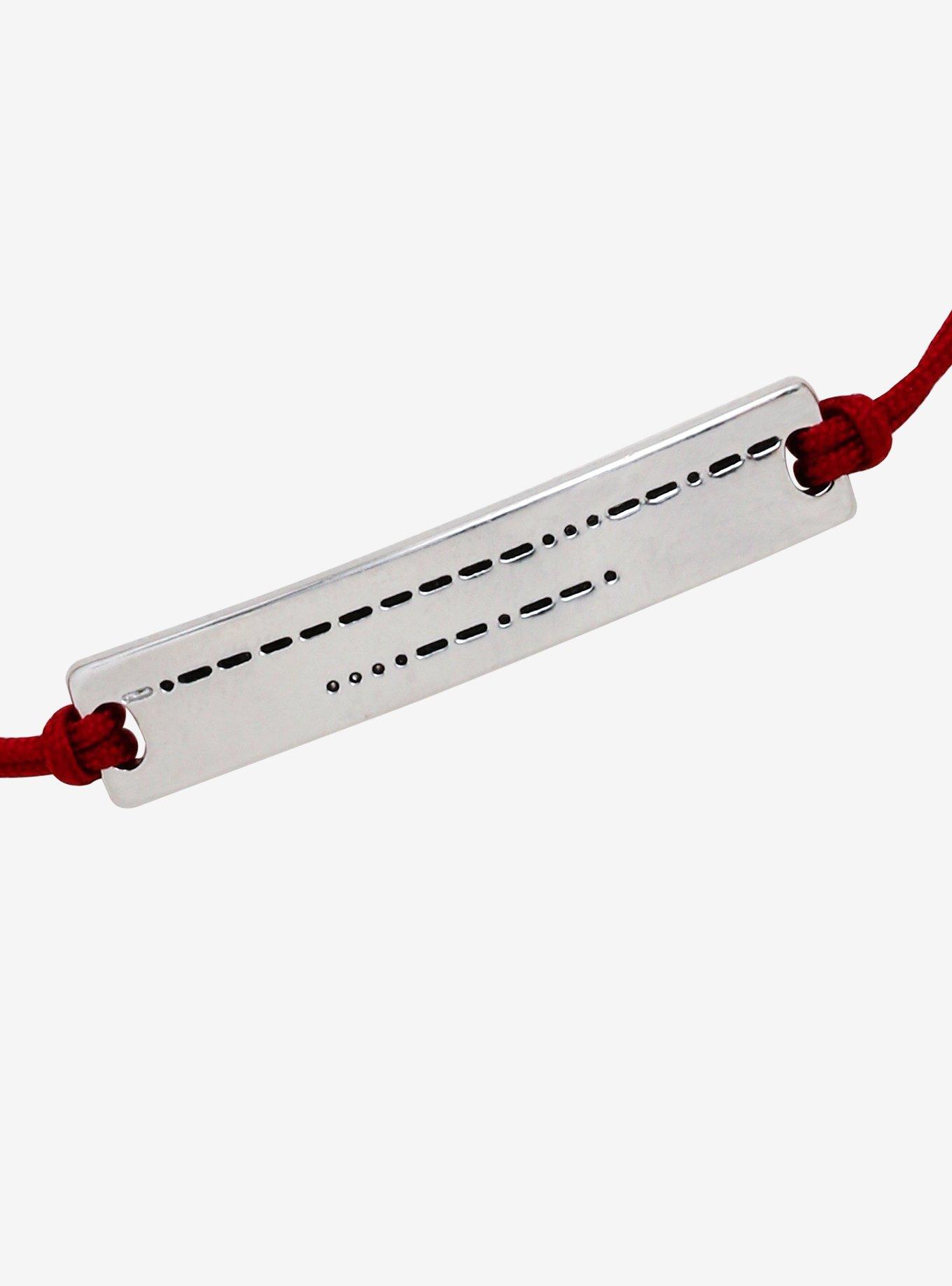 Not Today Morse Code Bracelet - BoxLunch Exclusive, , alternate