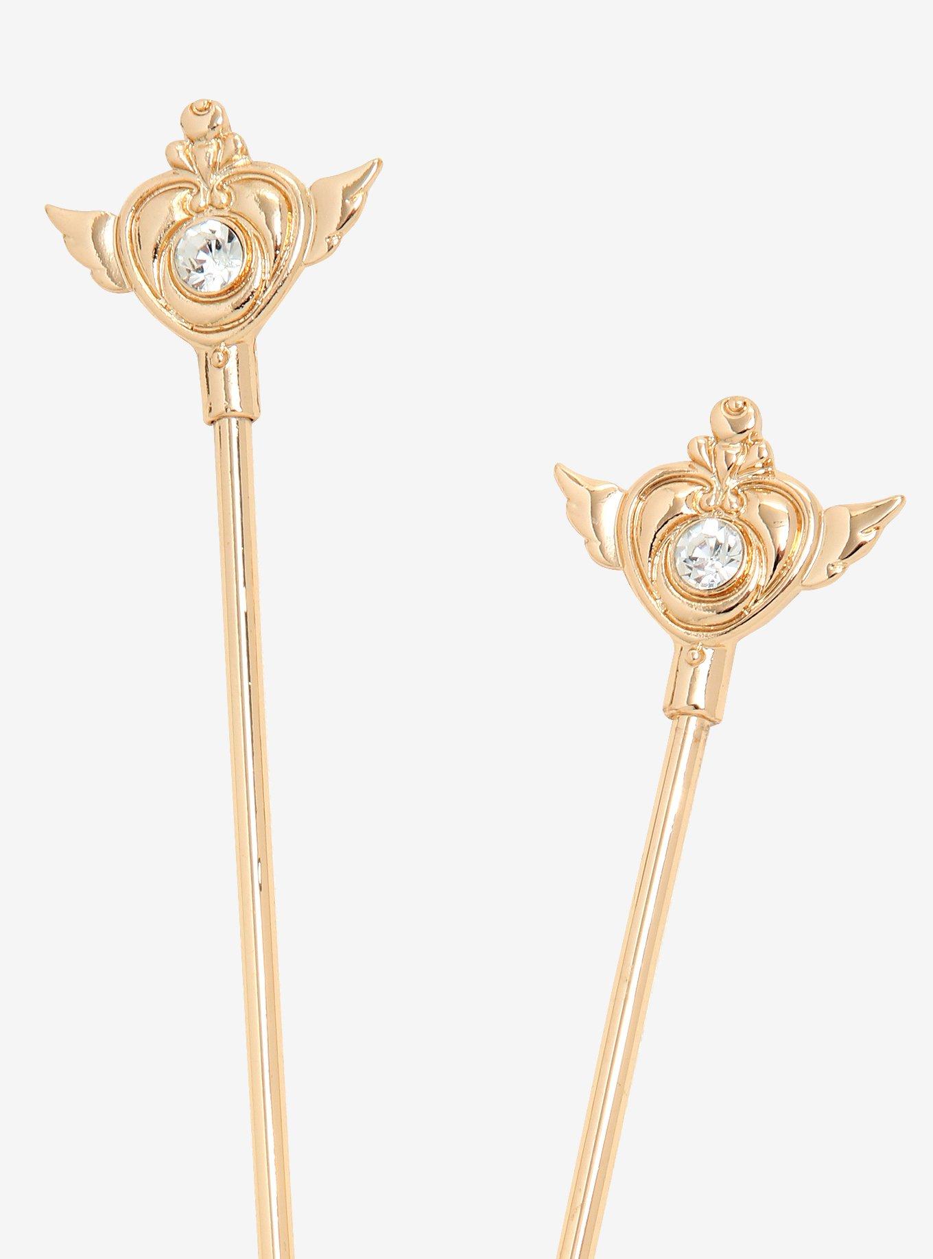 Sailor Moon Crisis Moon Hair Sticks, , alternate