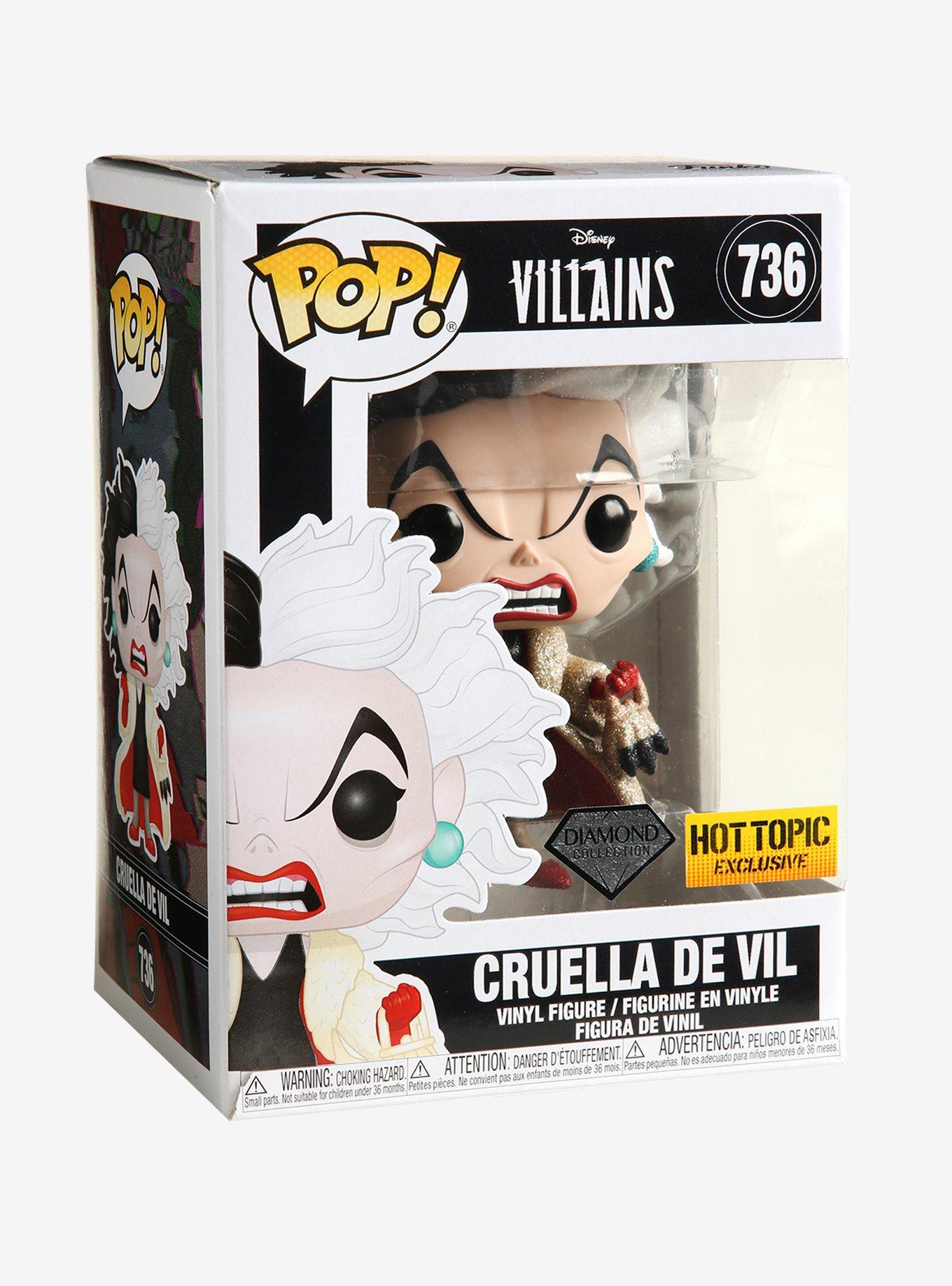 Funko Disney Villians Diamond Collection Pop! Cruella De Vil Vinyl Figure Hot Topic Exclusive, , alternate