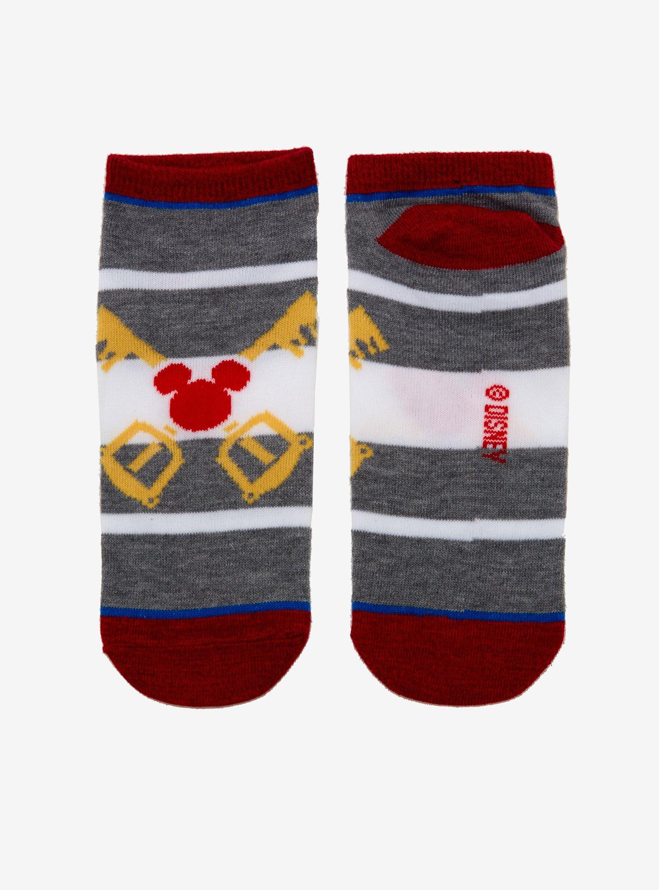 Disney Kingdom Hearts Mickey Keyblade No-Show Socks, , alternate