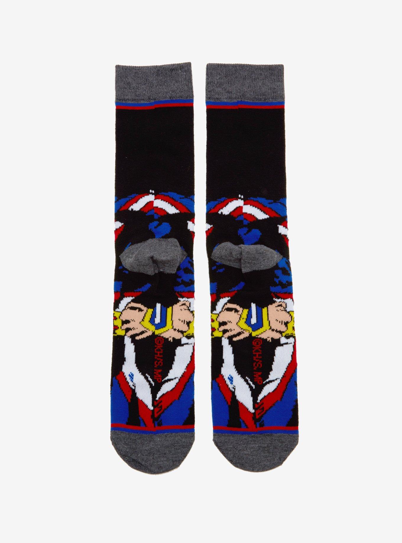 My Hero Academia All Might Crew Socks, , alternate